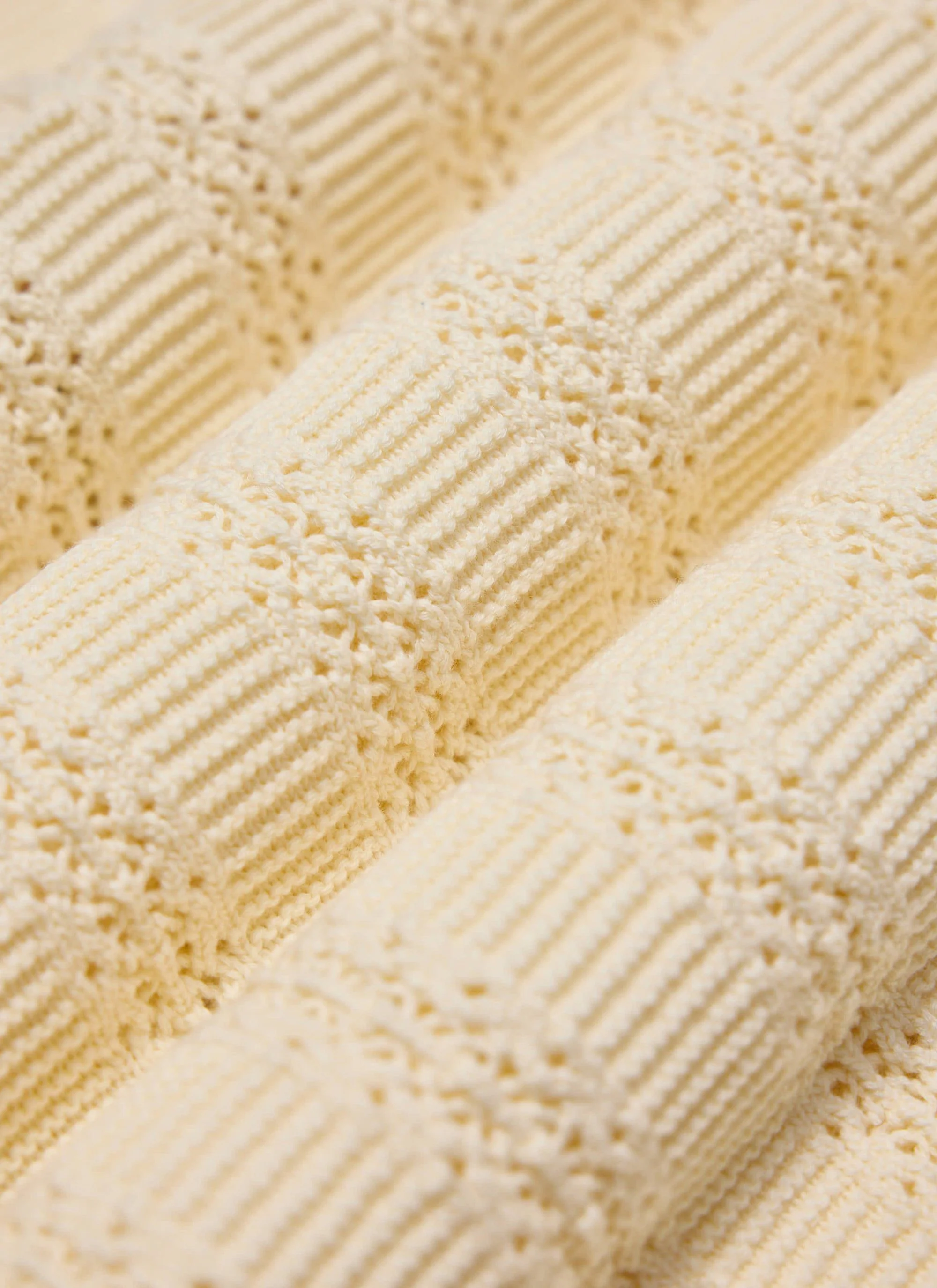 Addendum Knitted Polo Shirt | Cotton | Ecru Cream - Image 5