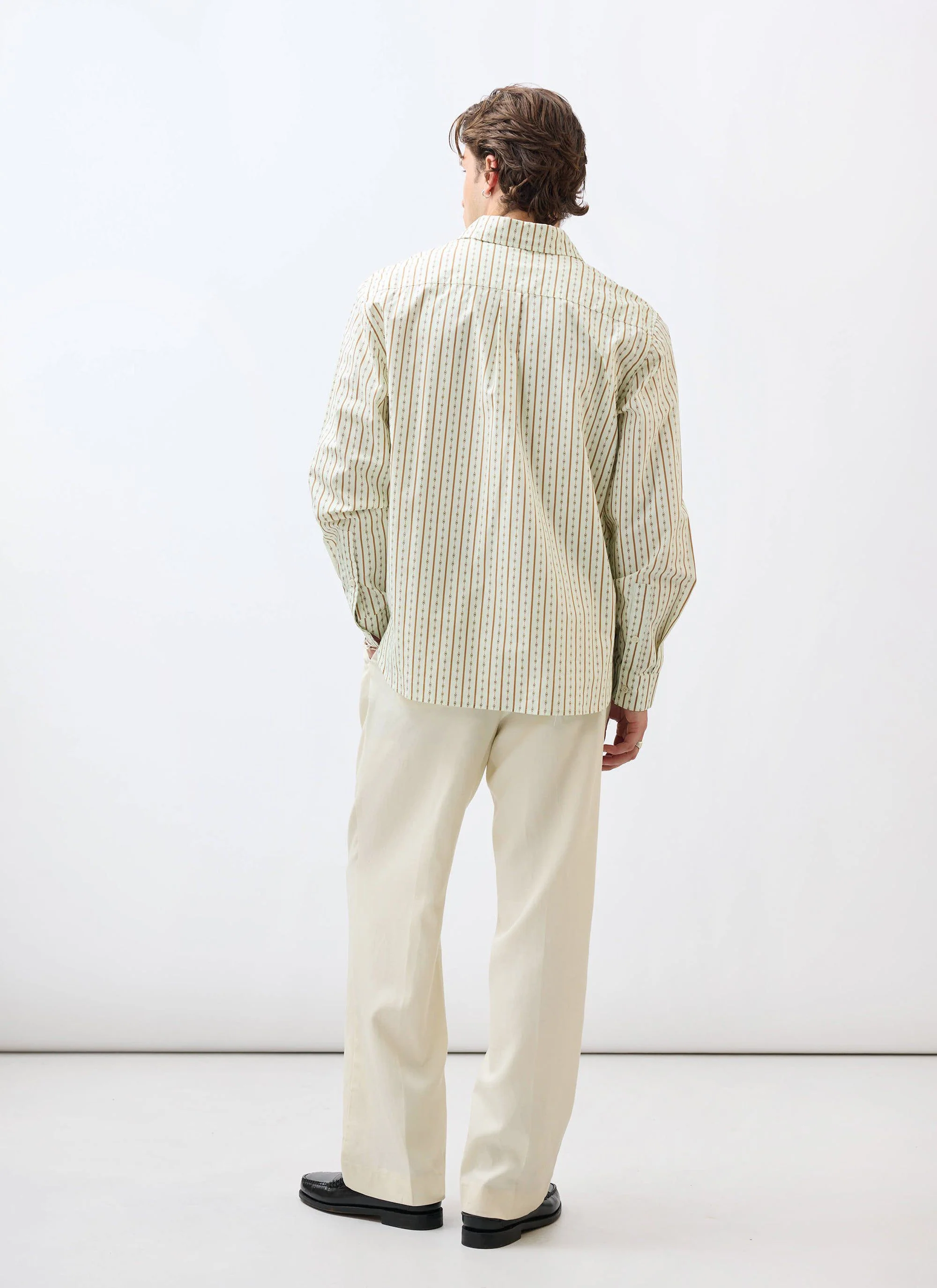 Binding Oversized Pearce Shirt | Cotton | Ecru - Image 8