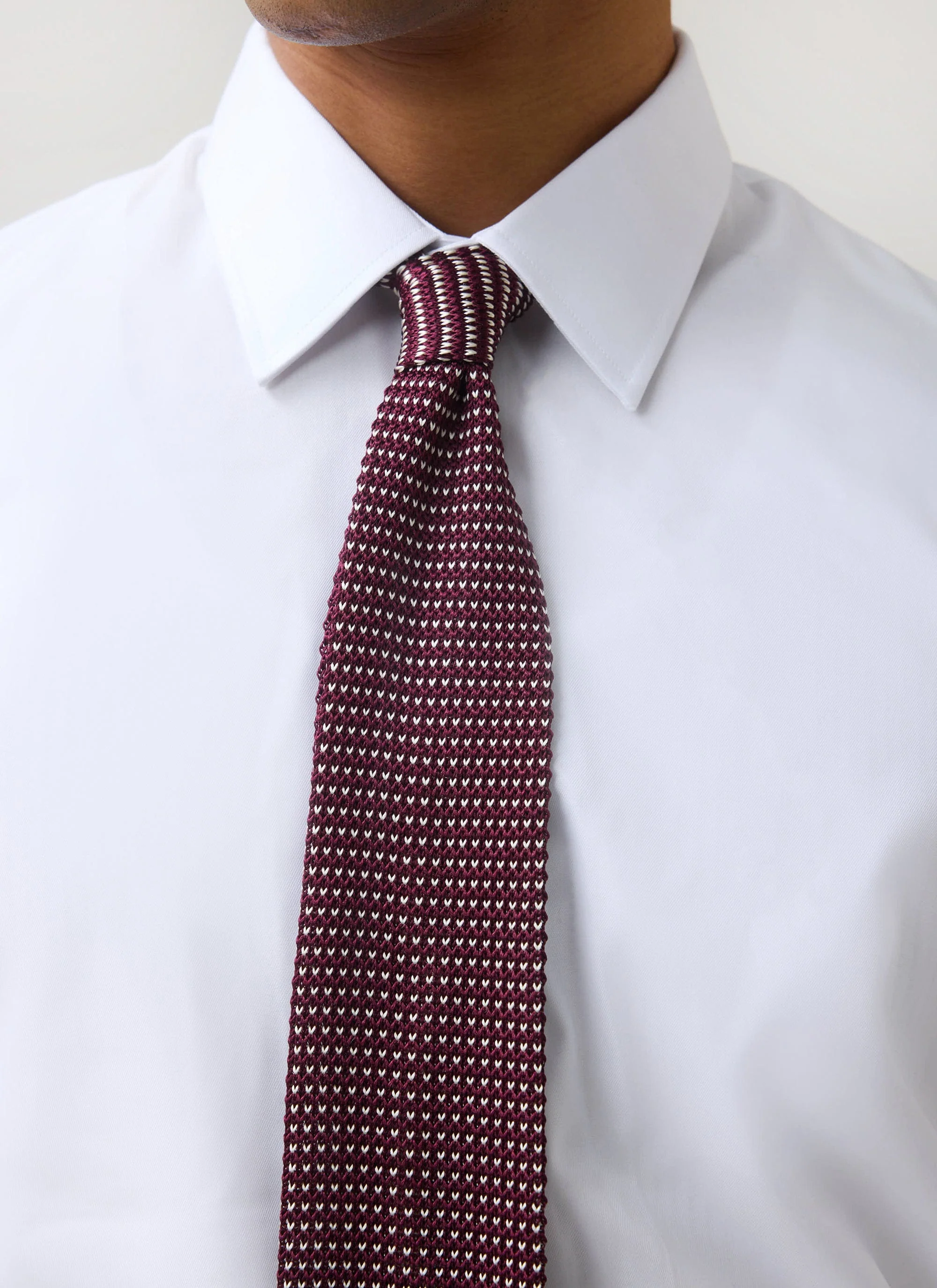 Birdseye Silk Tie | Red - Image 4