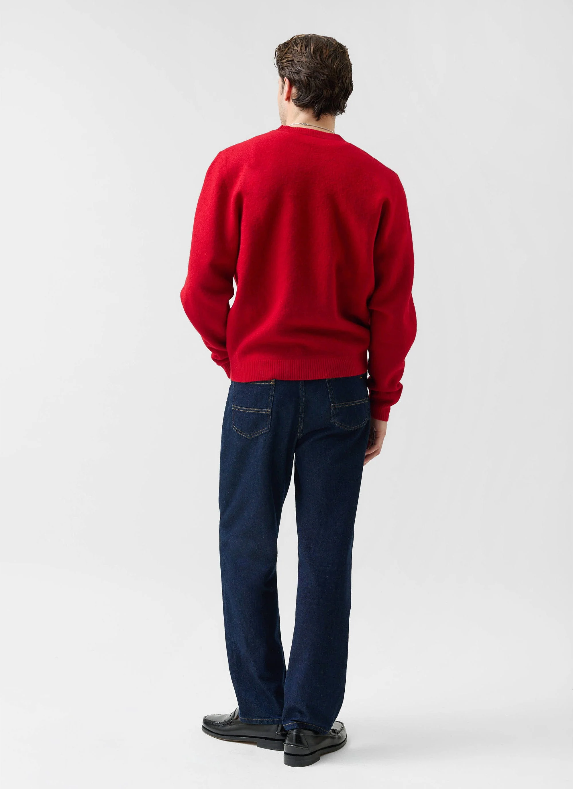 Felted Regular Jumper | Merino Wool | Red - Image 5