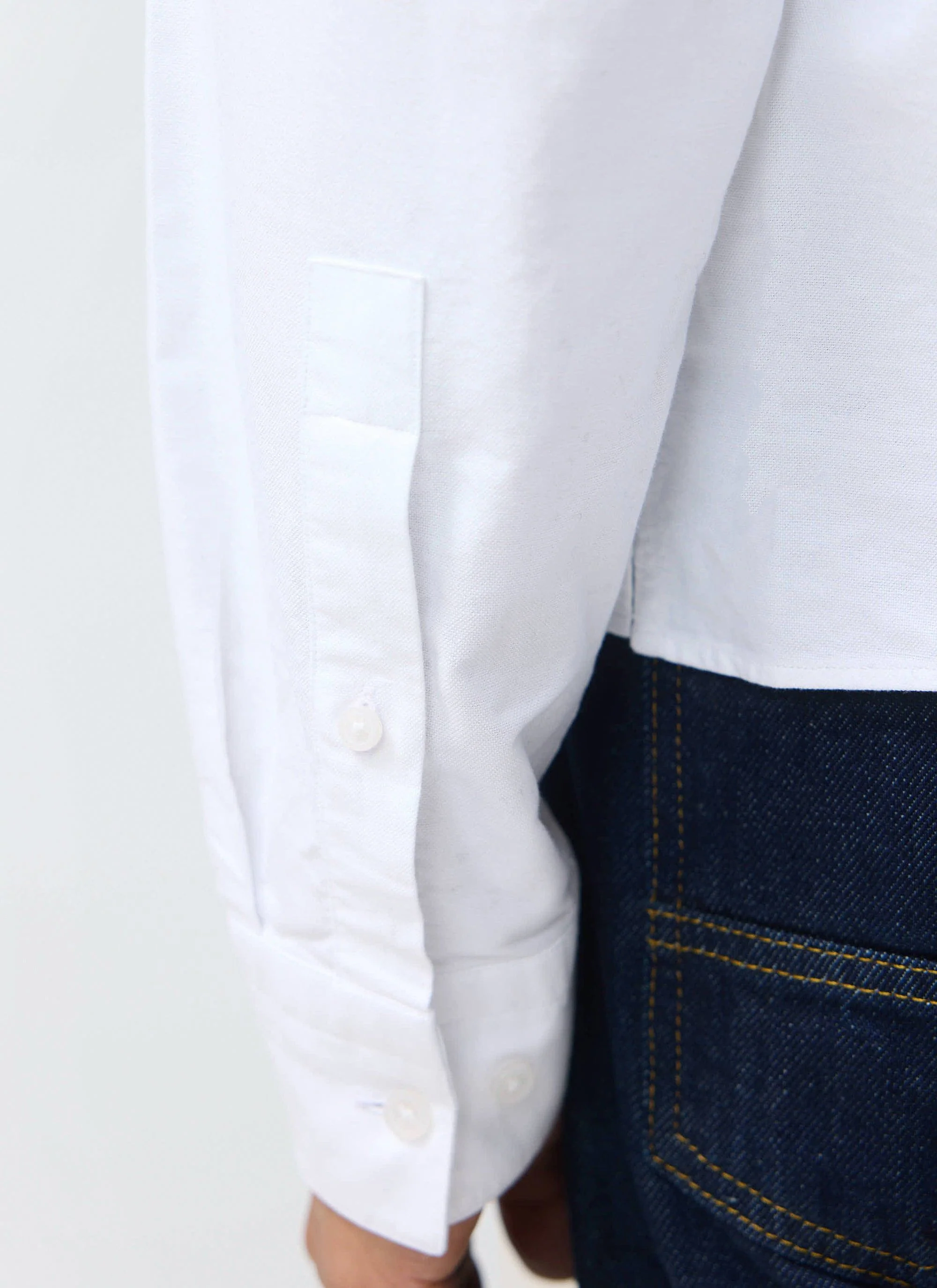 Button Down Boxy Shirt | Guinness x Percival | White - Image 5
