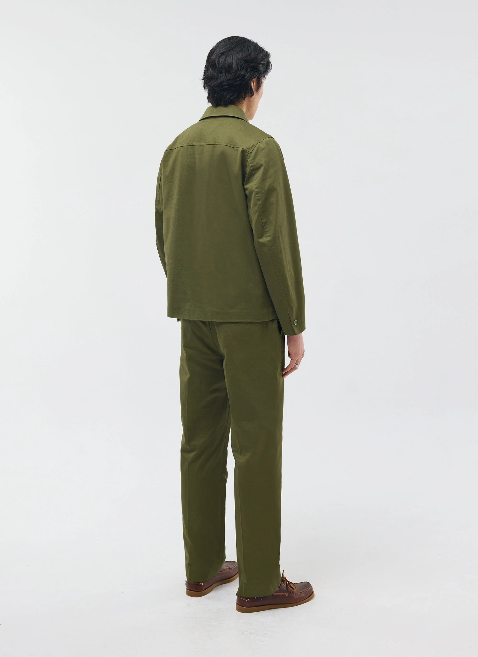 Casual Workwear Jacket | Cotton | Khaki - Image 7