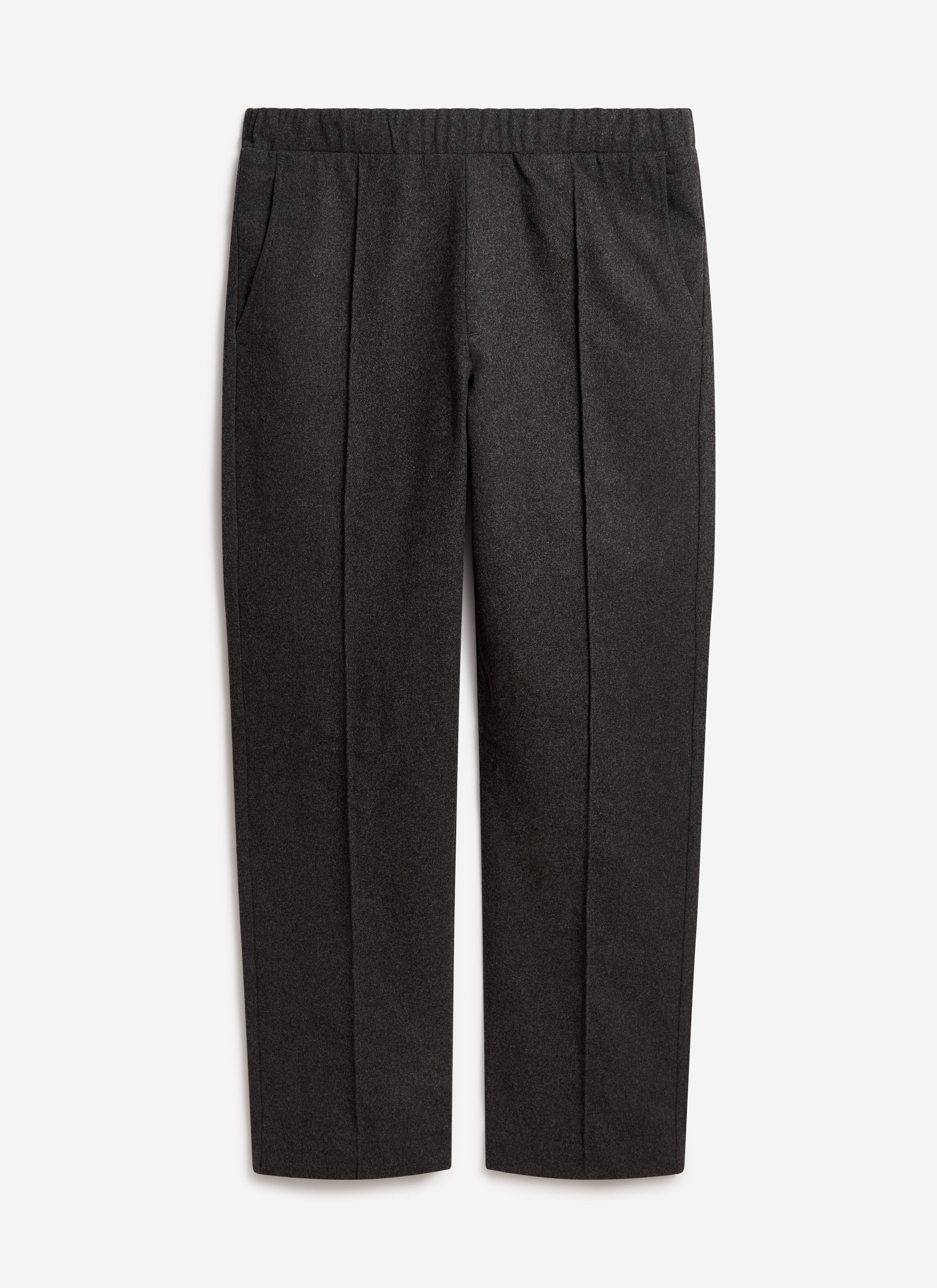 Caxton Smart Trousers | Brushed Wool | Black