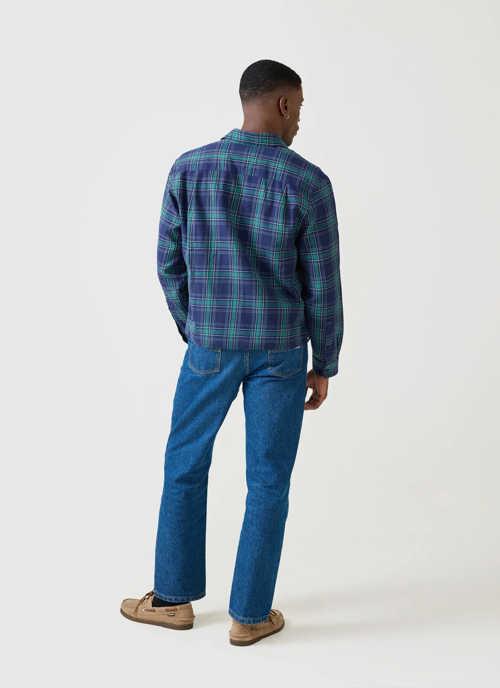 Check Boxy Long Sleeve Shirt | Champion x Percival | Multi - Image 4