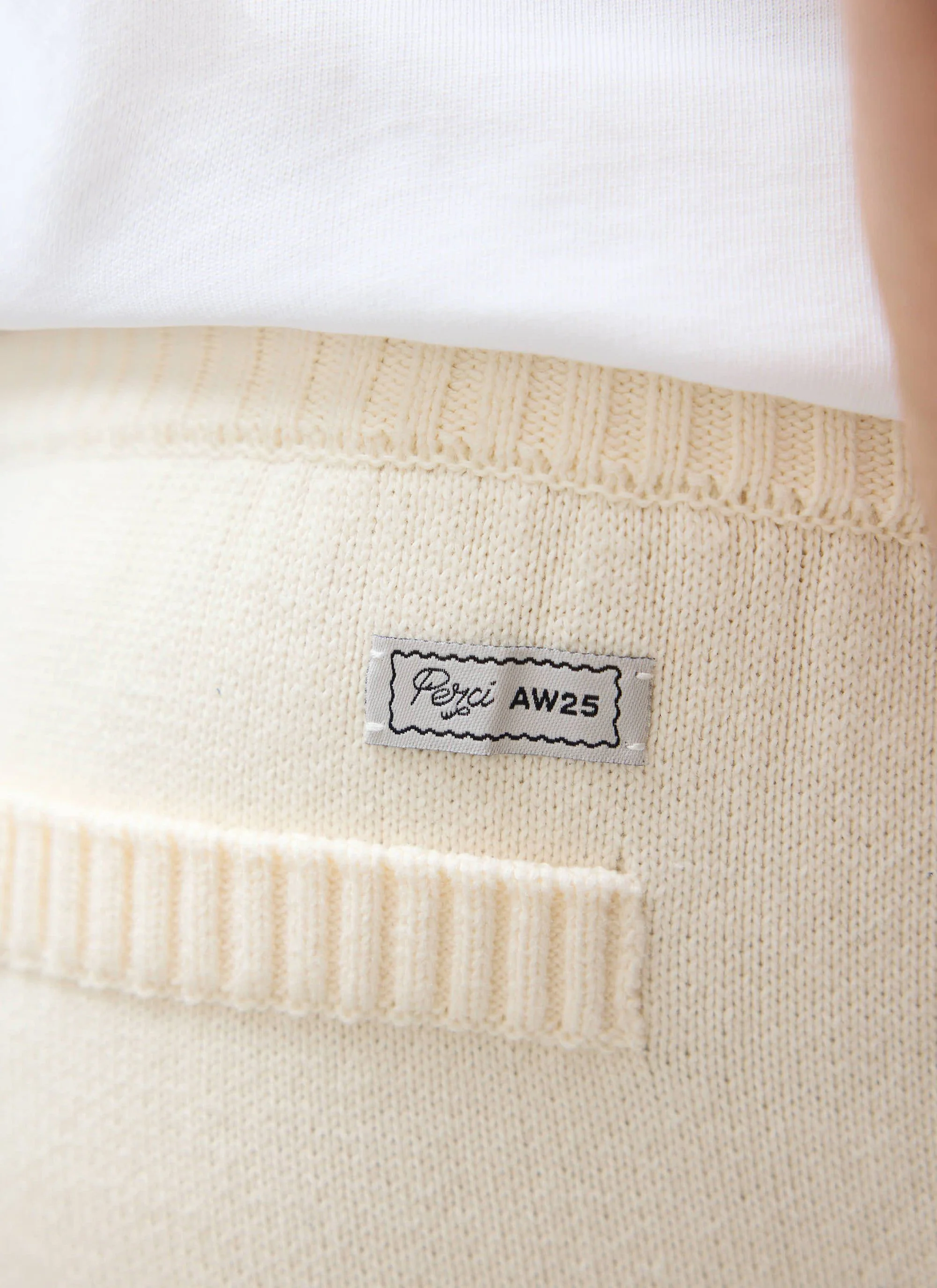 Chronicle Knitted Straight Leg Trackpant | Cotton | Ecru - Image 6