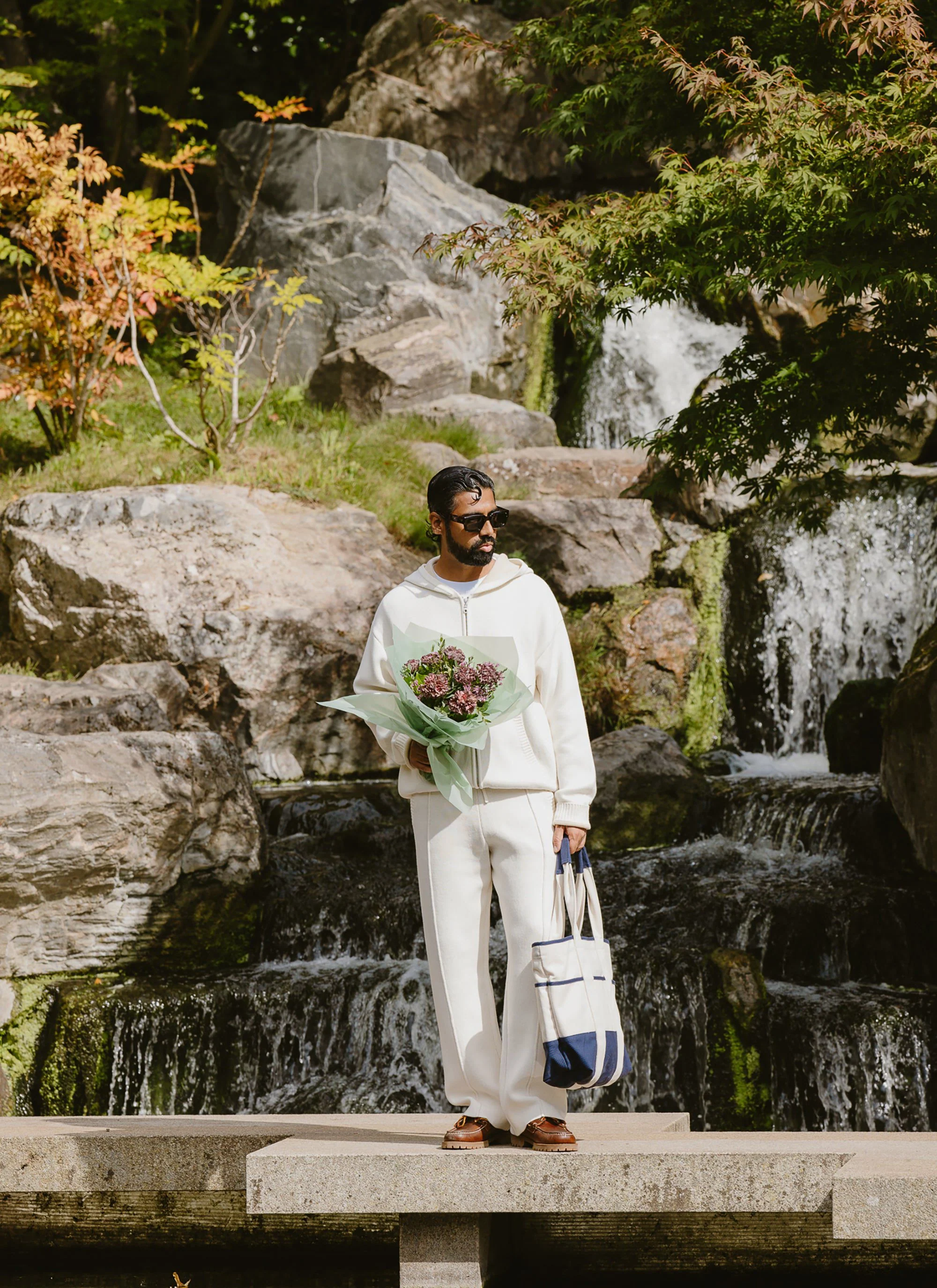 Chronicle Knitted Straight Leg Trackpant | Cotton | Ecru - Image 8