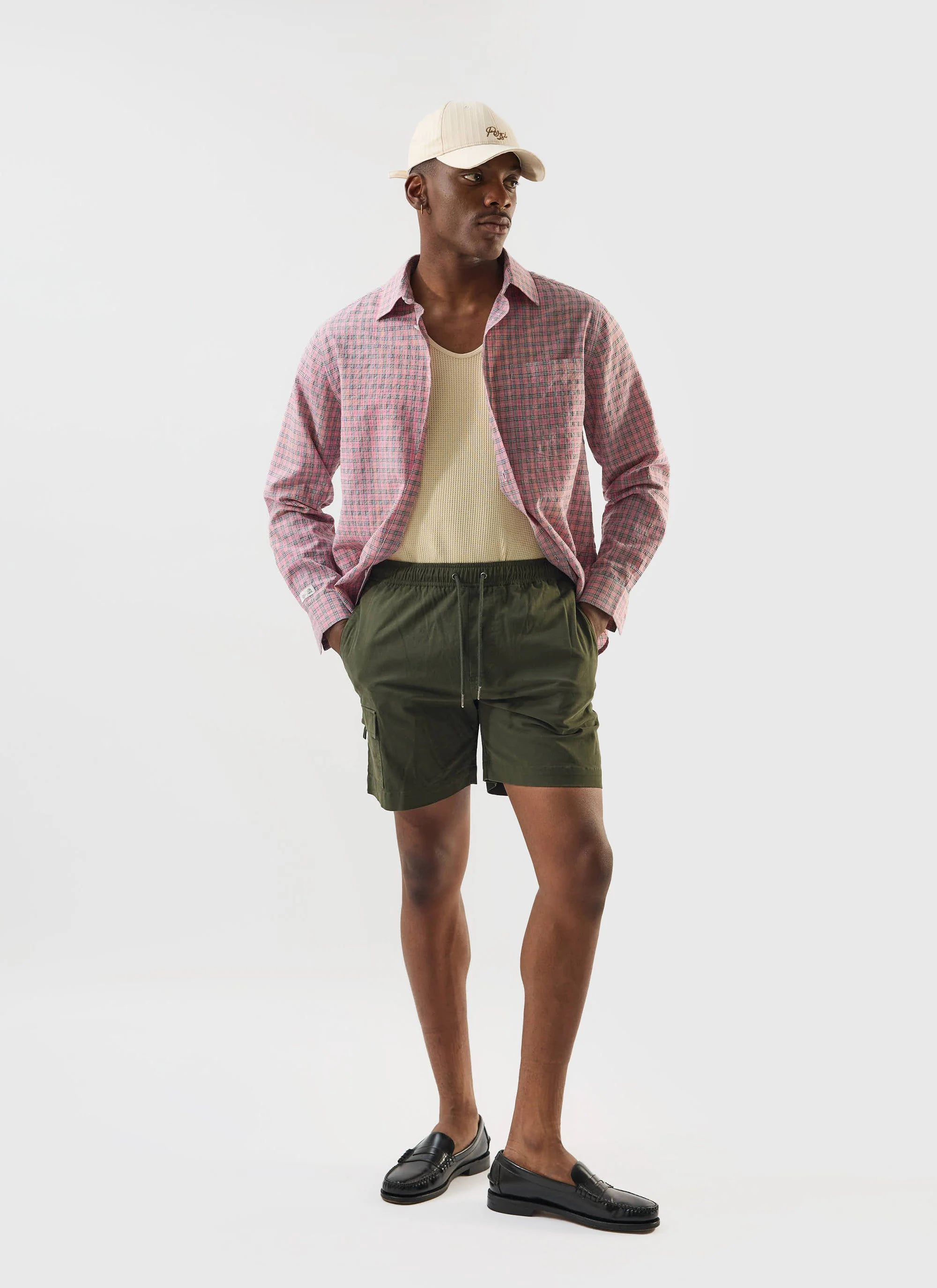 Cotton Waffle Vest | Ecru - Image 4