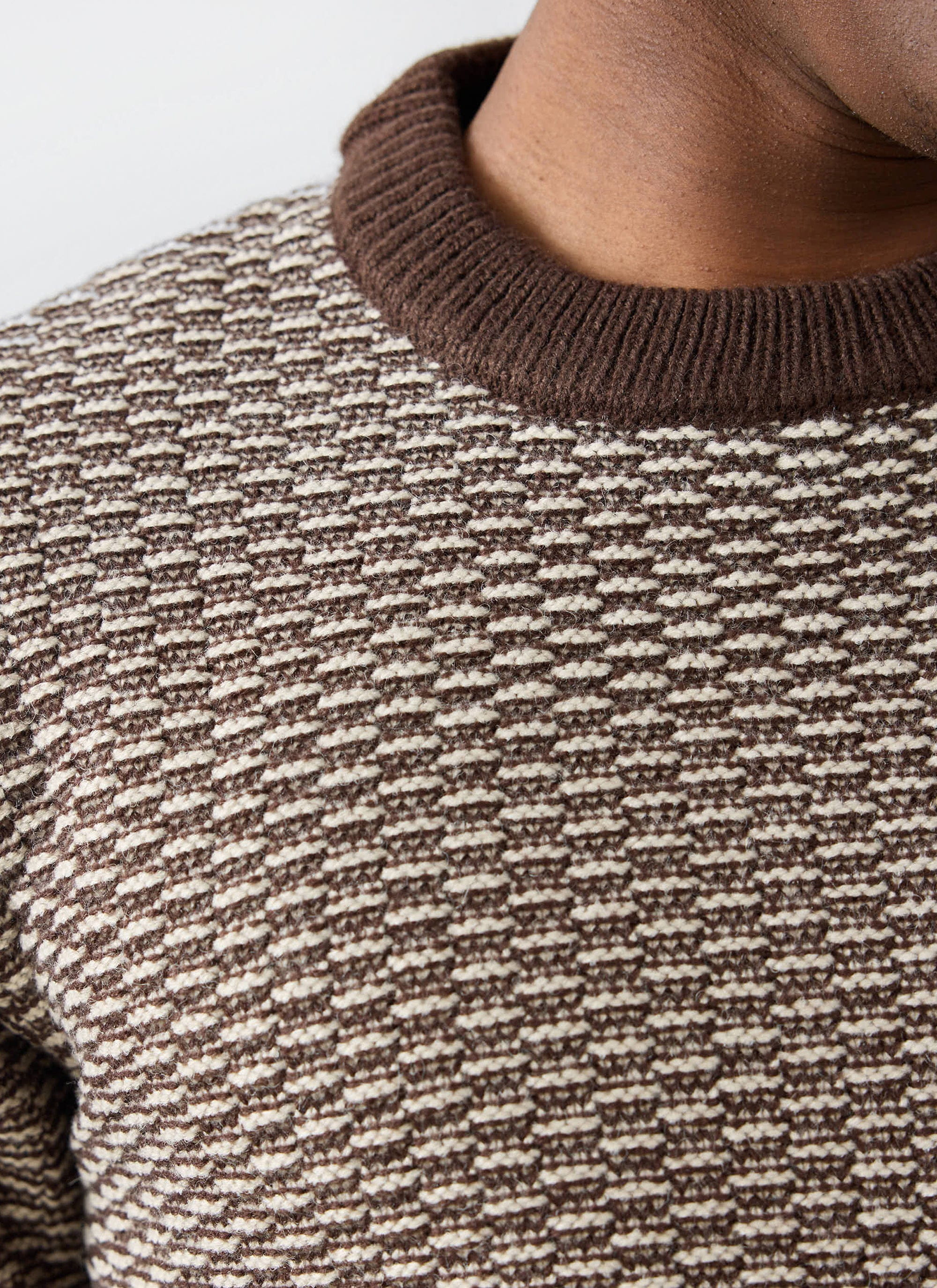 Charlestown Knitted Jumper | Chocolate Beige - Image 2