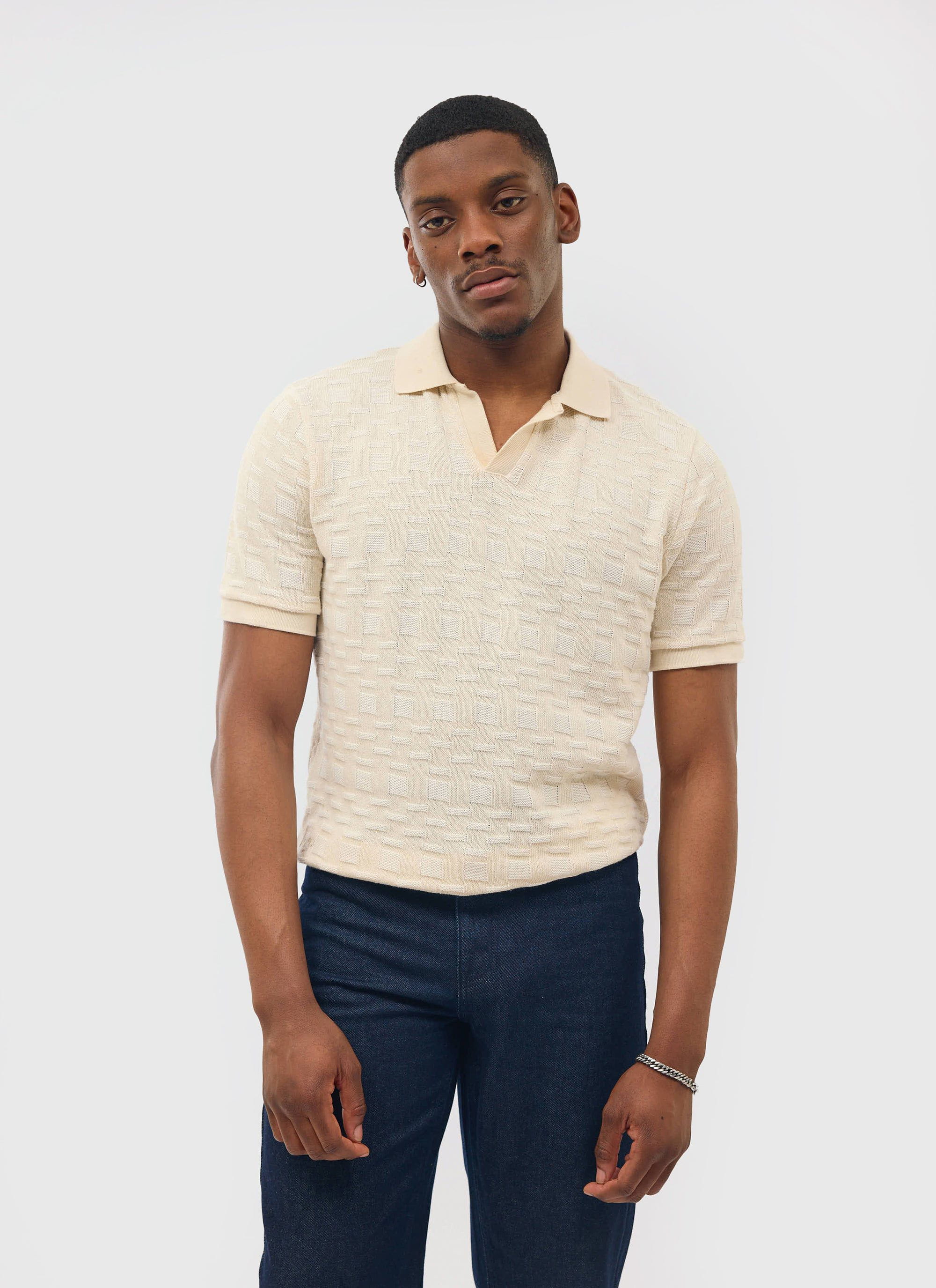 Deck Negroni Knitted Shirt | Cotton | Ecru - Image 3