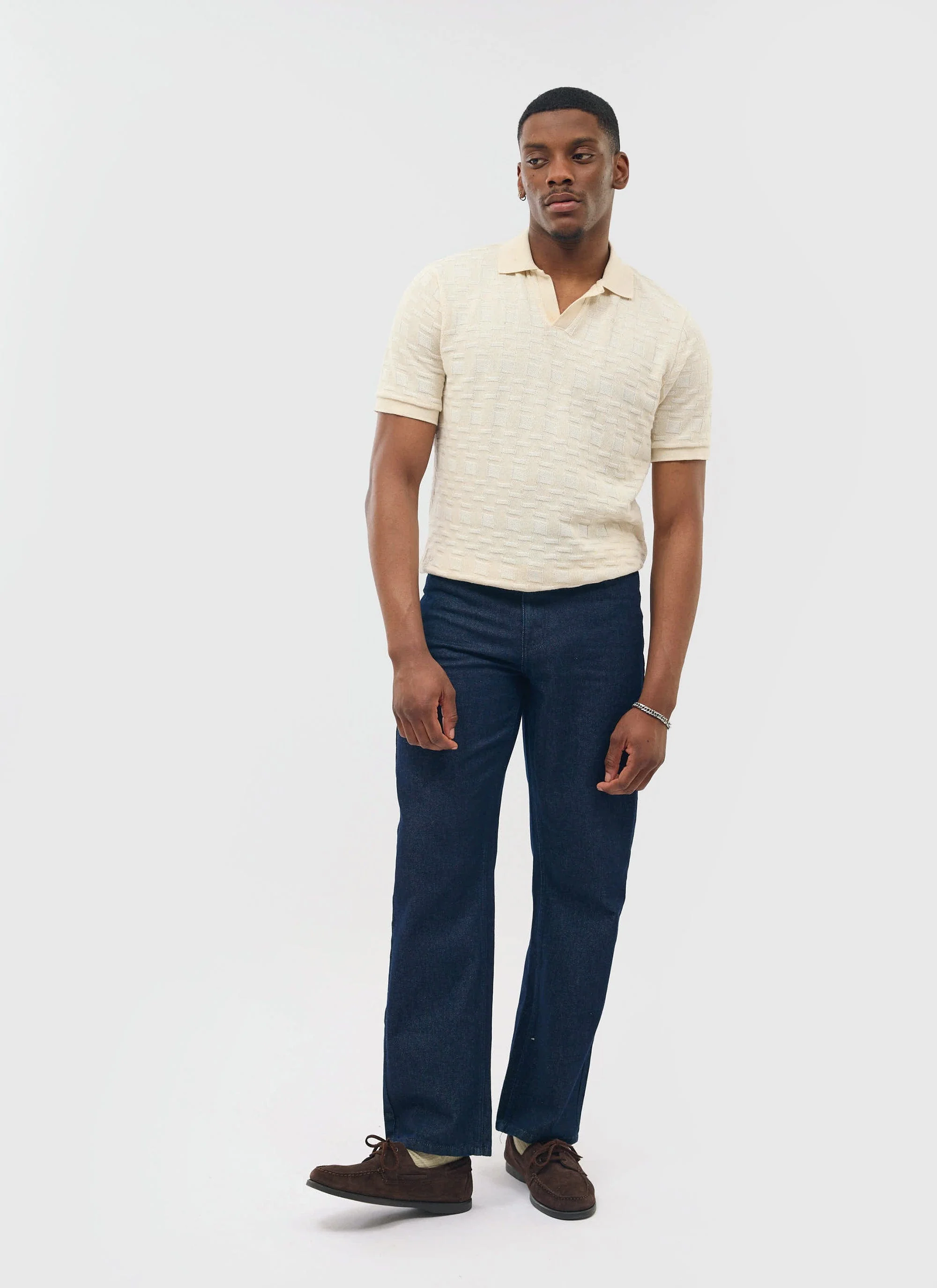 Deck Negroni Knitted Shirt | Cotton | Ecru - Image 7