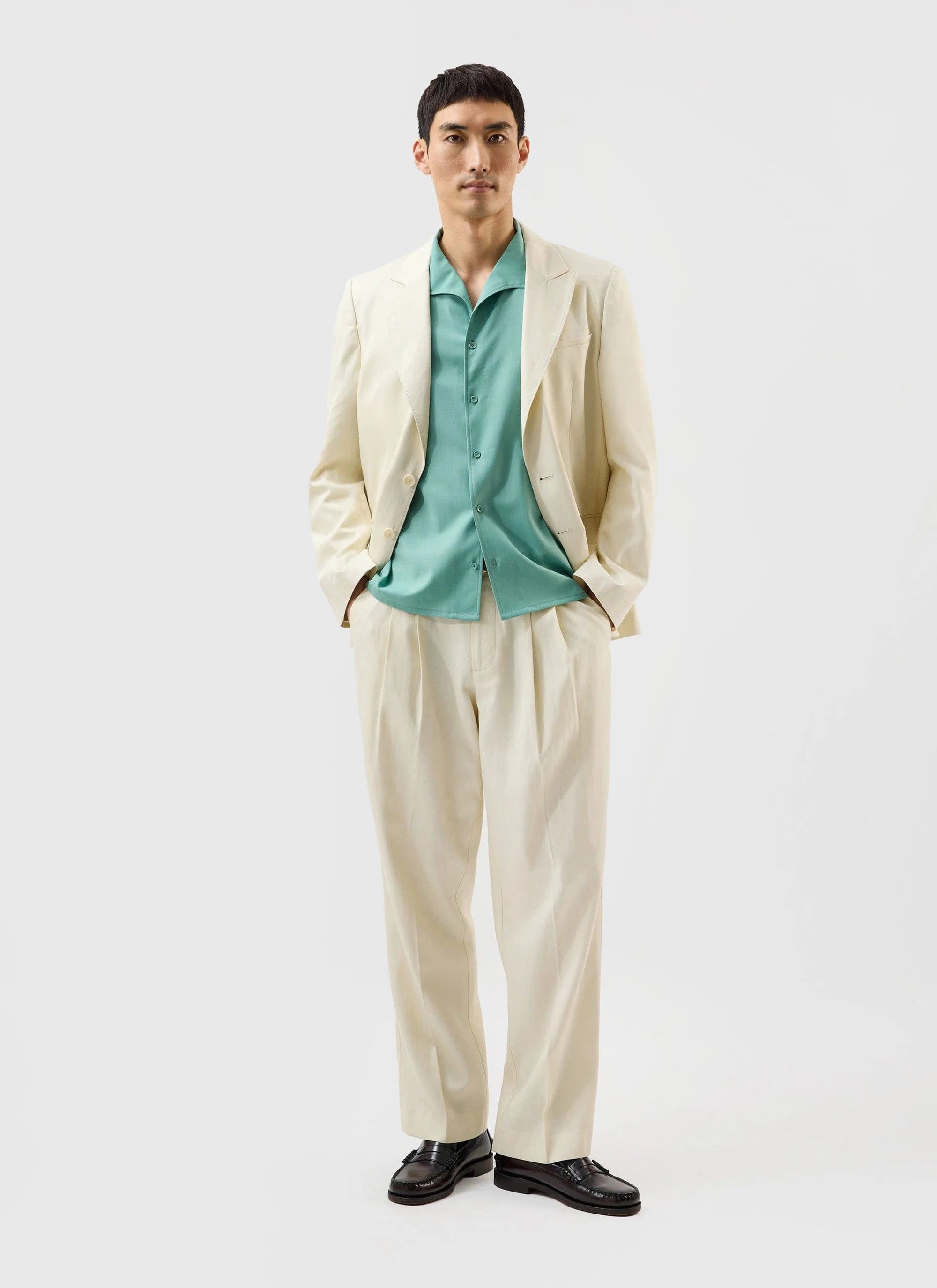 Drape Cuban Shirt | Percival x Warren | Mint Green - Image 6