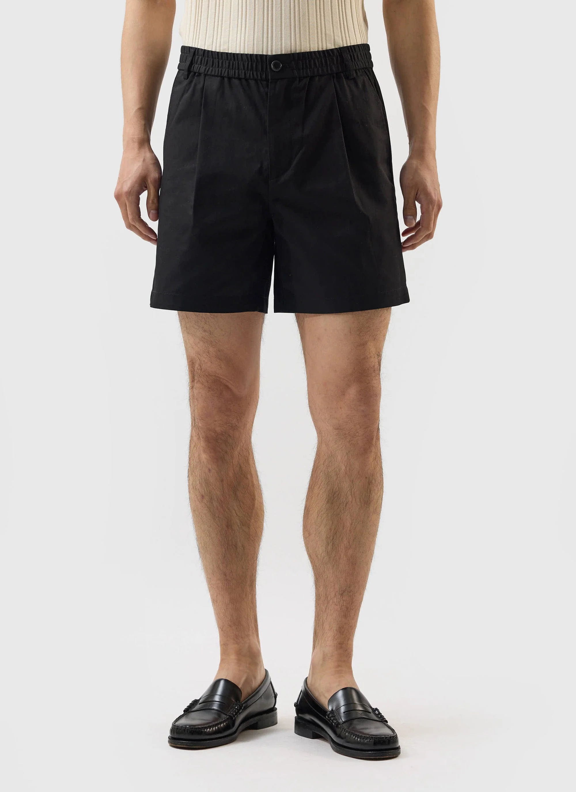 Enzo Tailored Shorts | Cotton | Black - Image 3