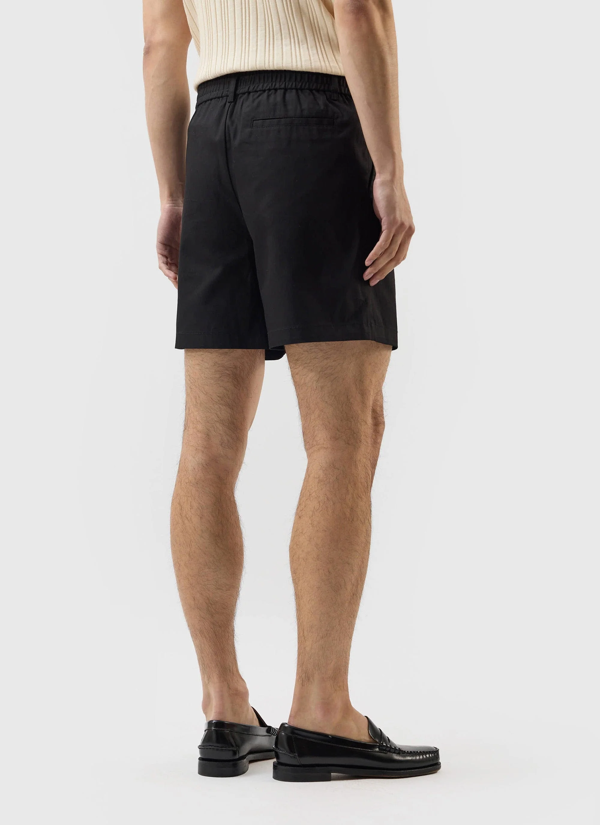 Enzo Tailored Shorts | Cotton | Black - Image 5