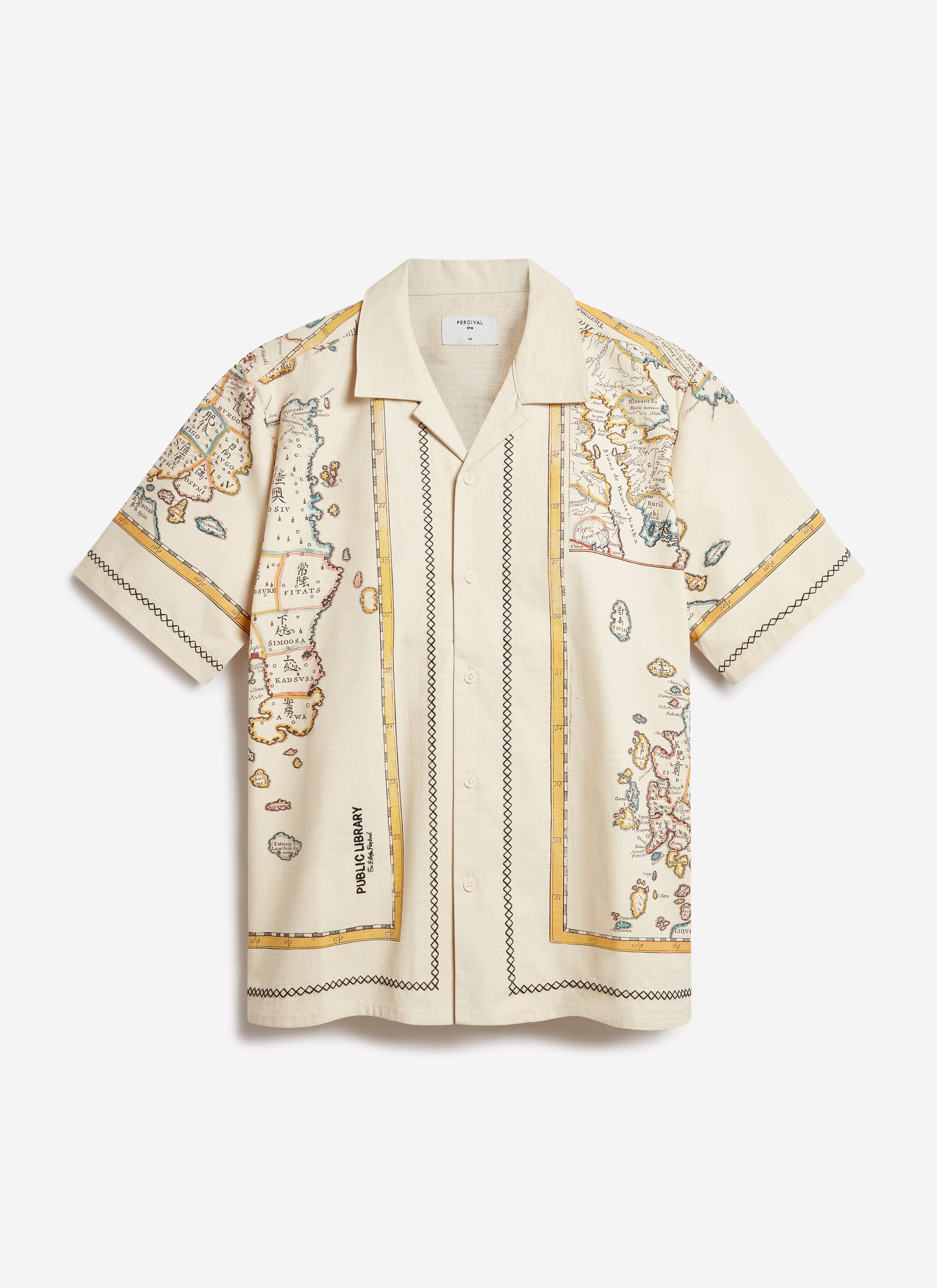 Ex Libris Cuban Shirt | Cotton Ripstop | Ecru