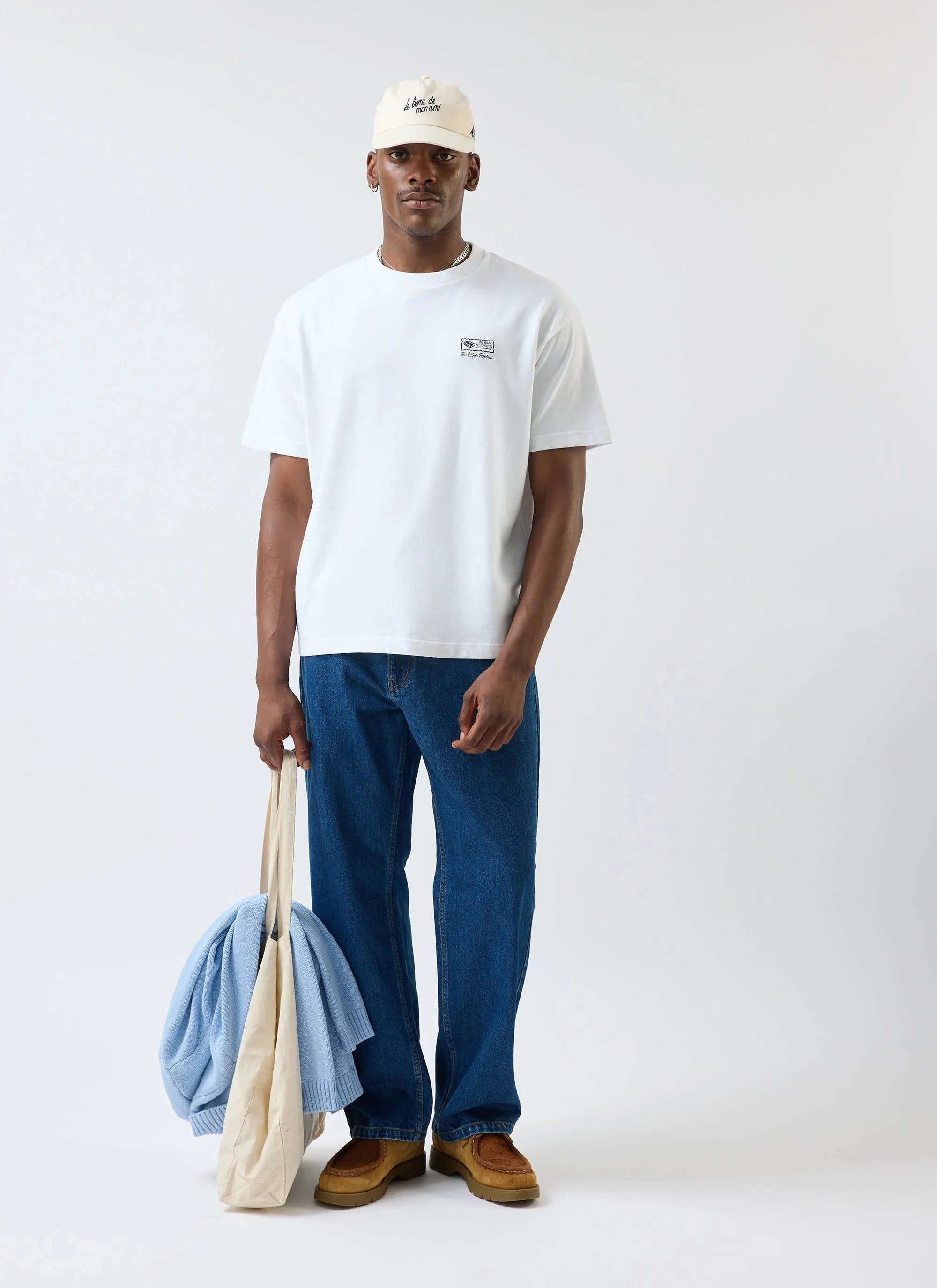 Ex Libris Oversized T Shirt | Cotton | White - Image 3