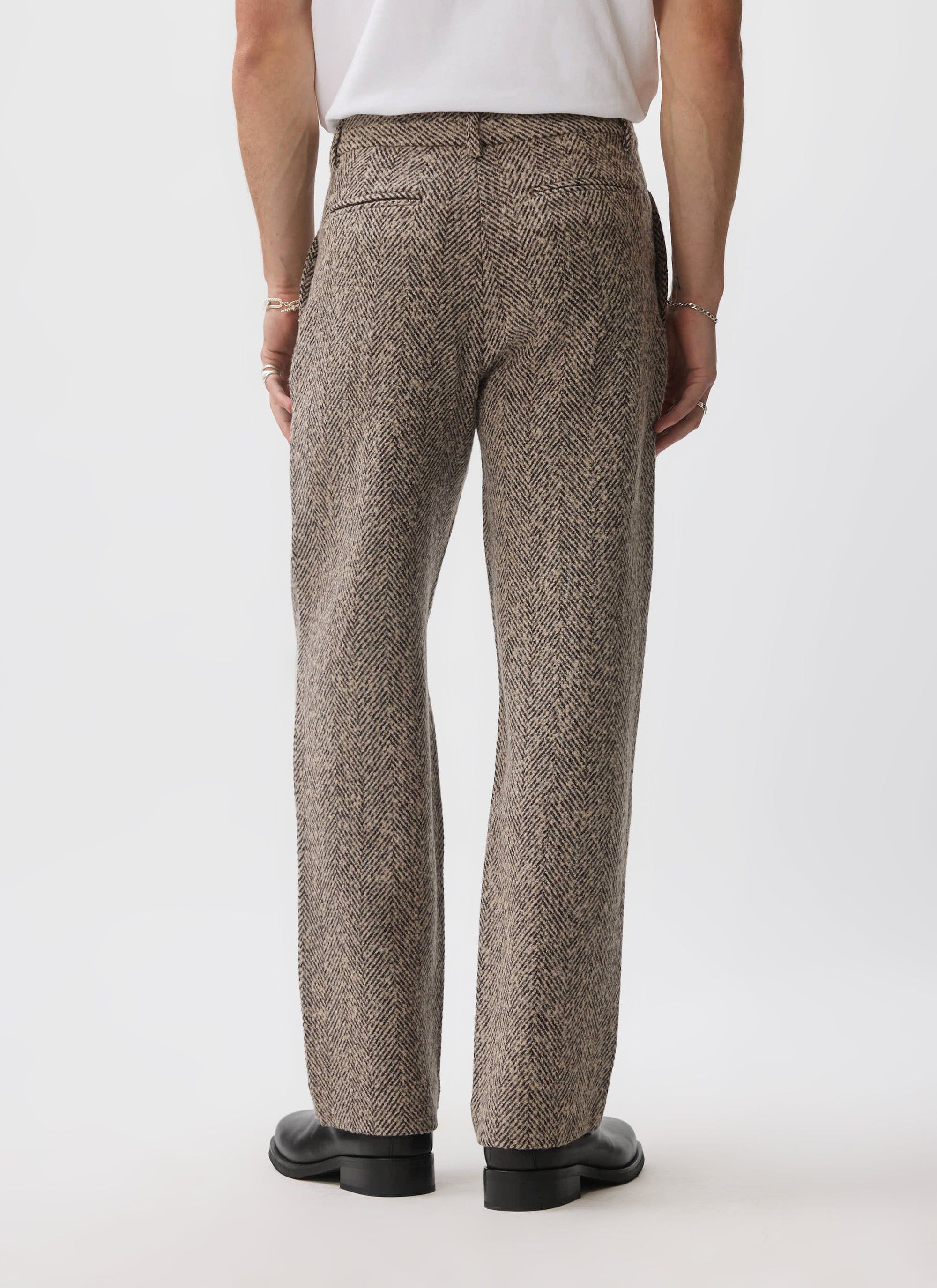 Herringbone Trousers | Ecru - Image 4