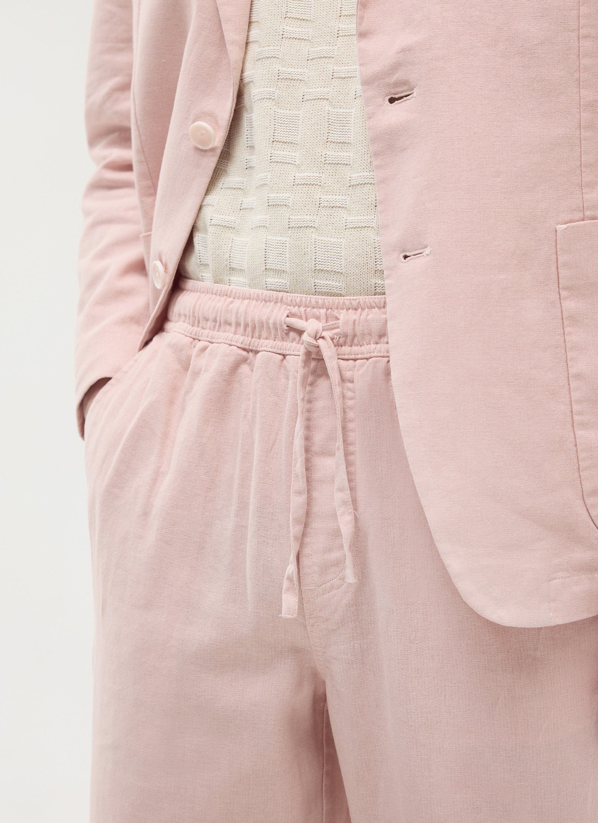 Linen Everyday Trousers | Dusty Pink - Image 5