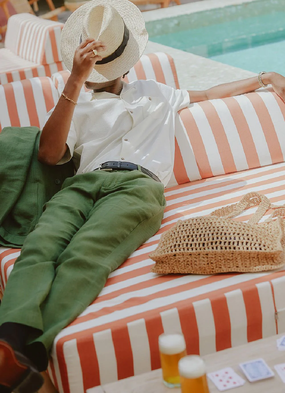 Tailored Linen Trousers | Forest - Image 5