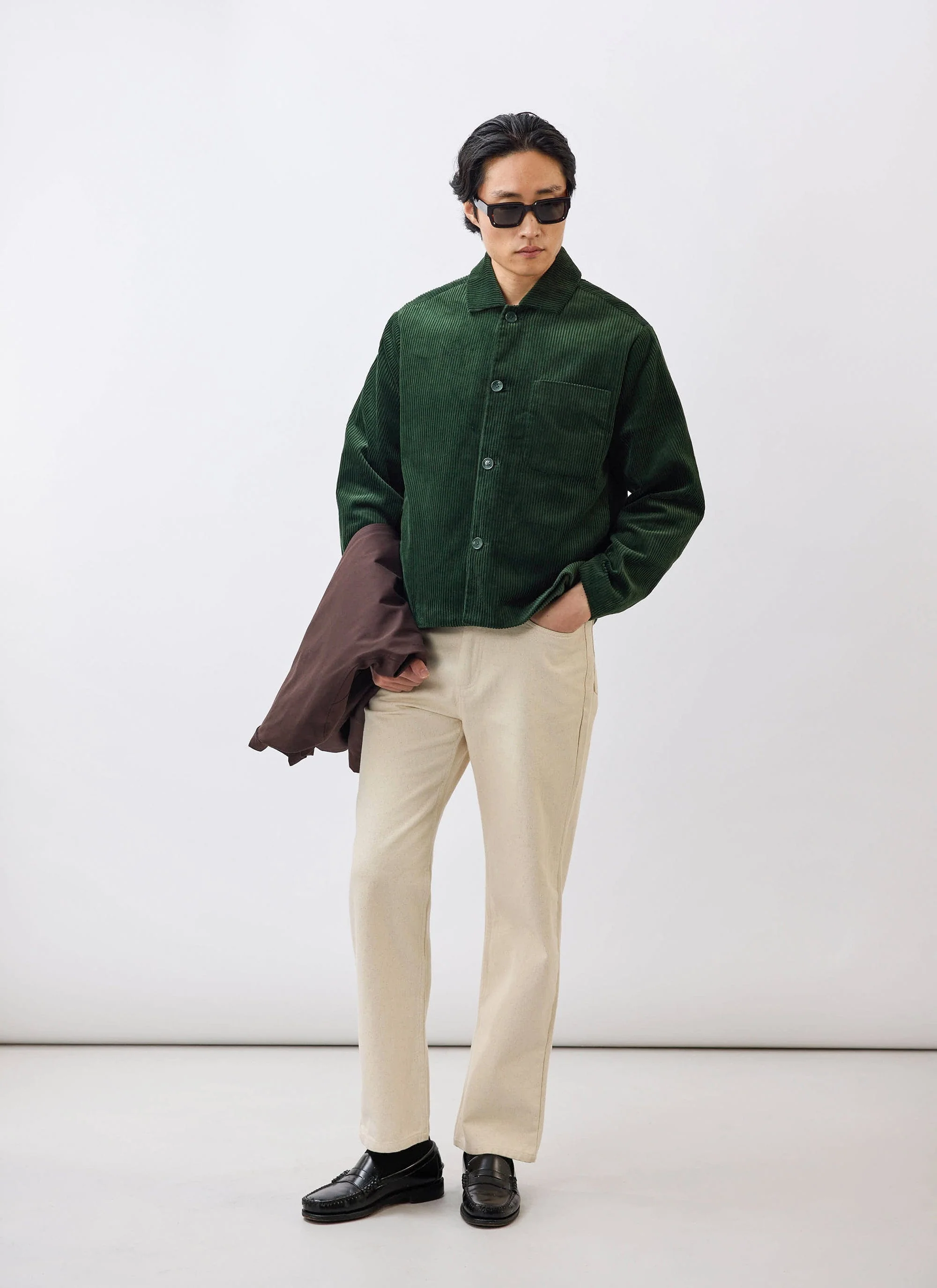 Cord Overshirt | Forest - Image 2