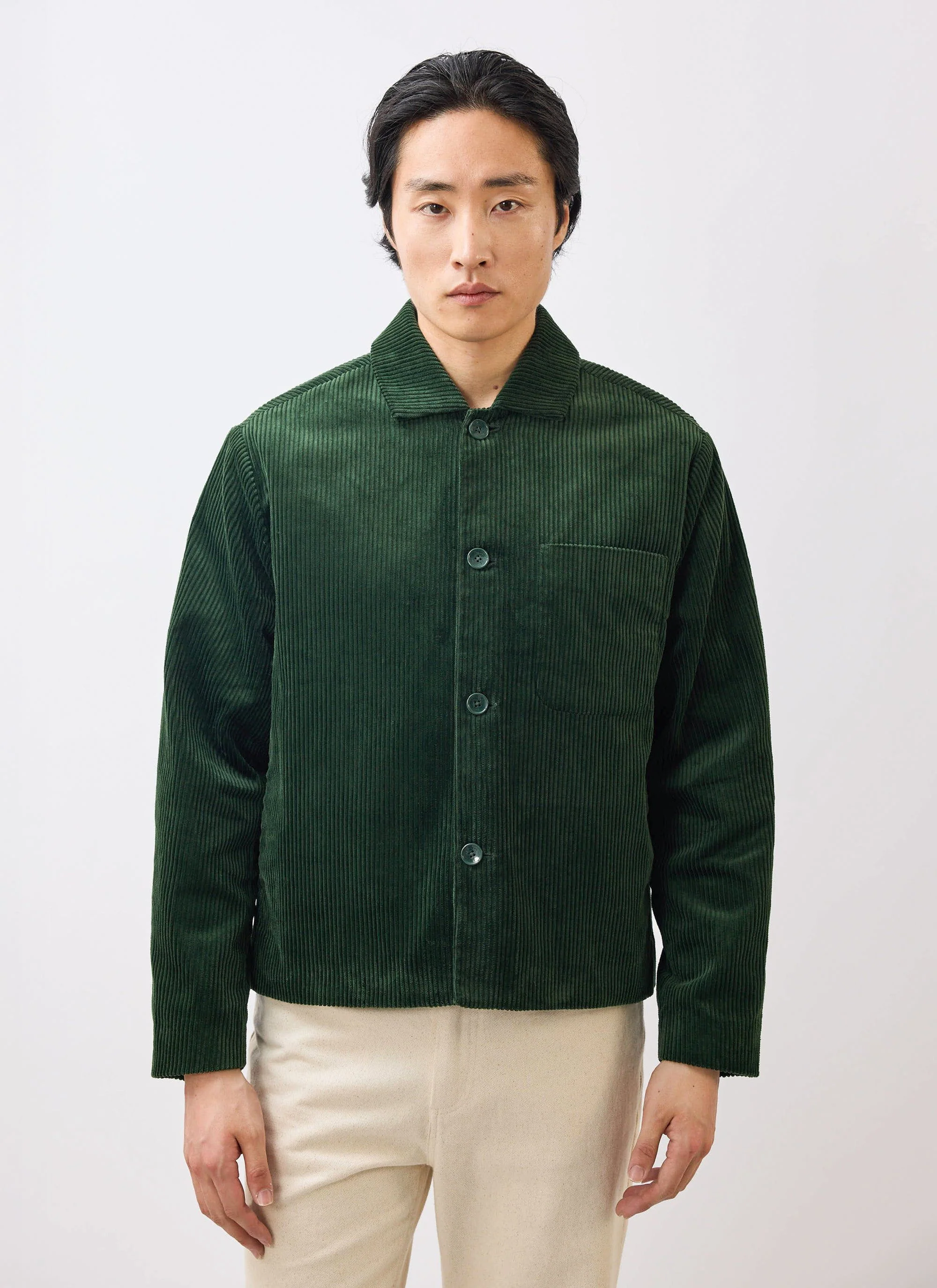 Cord Overshirt | Forest - Image 3