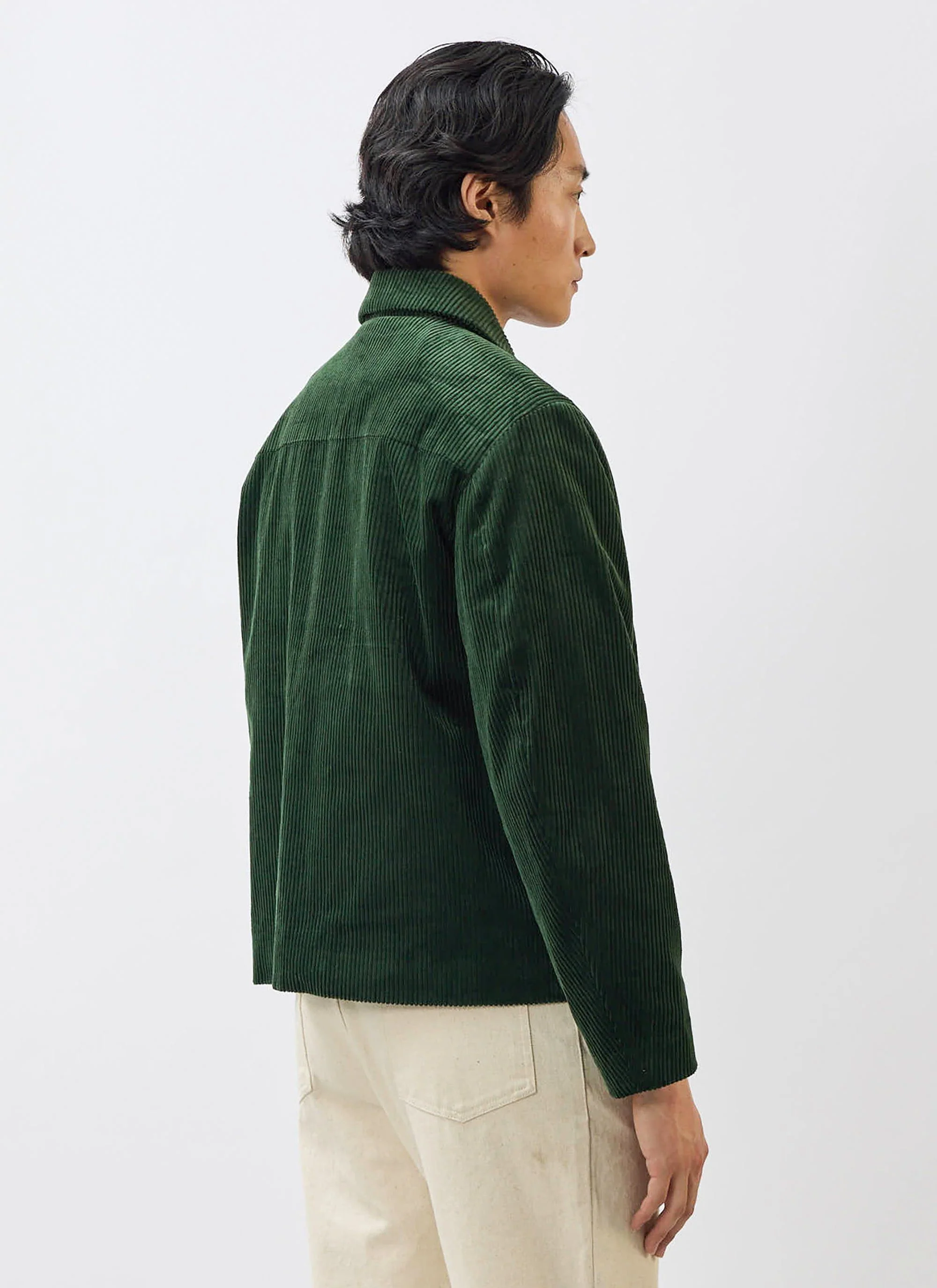 Cord Overshirt | Forest - Image 9