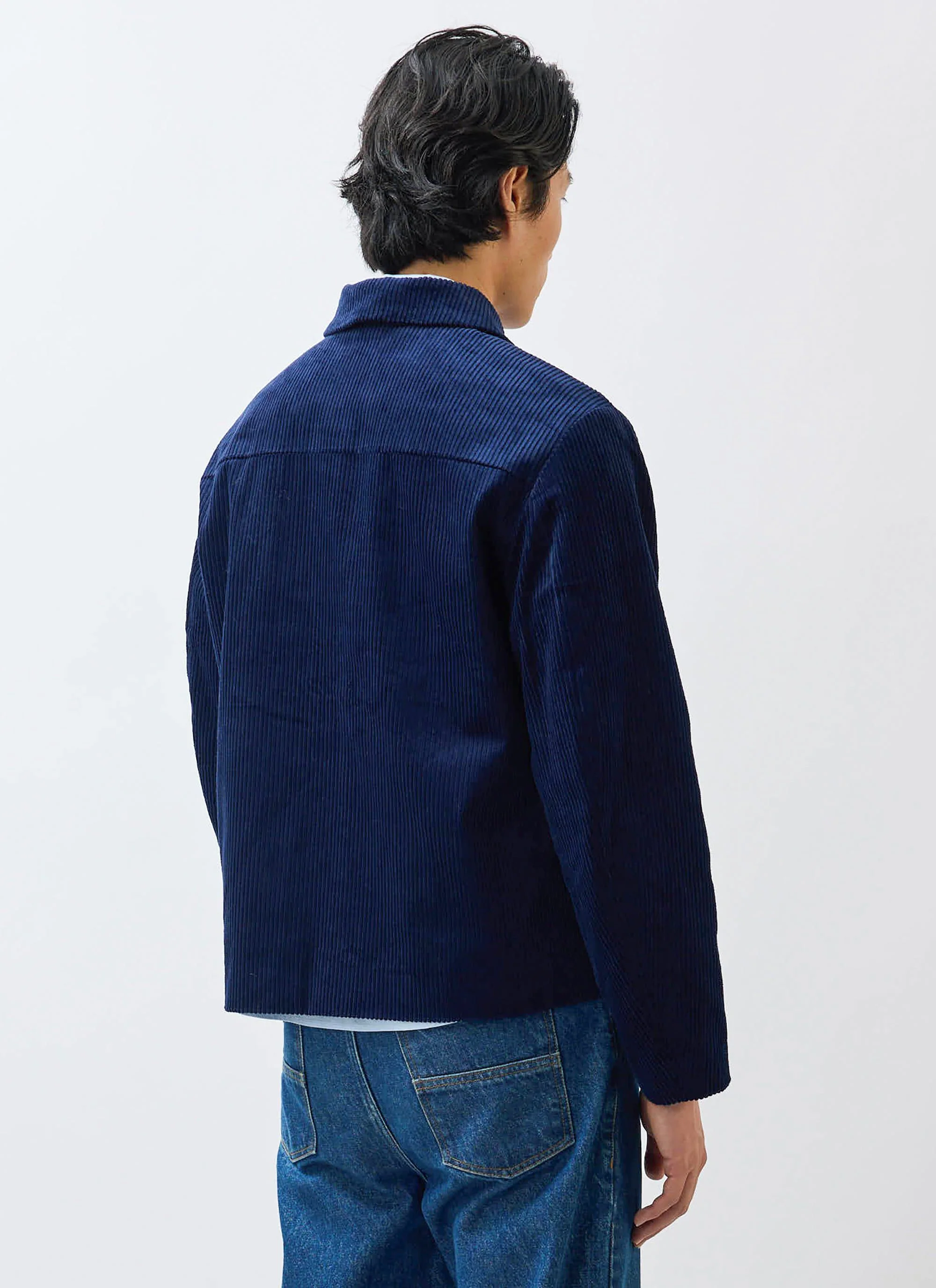 Cord Overshirt | Navy - Image 9