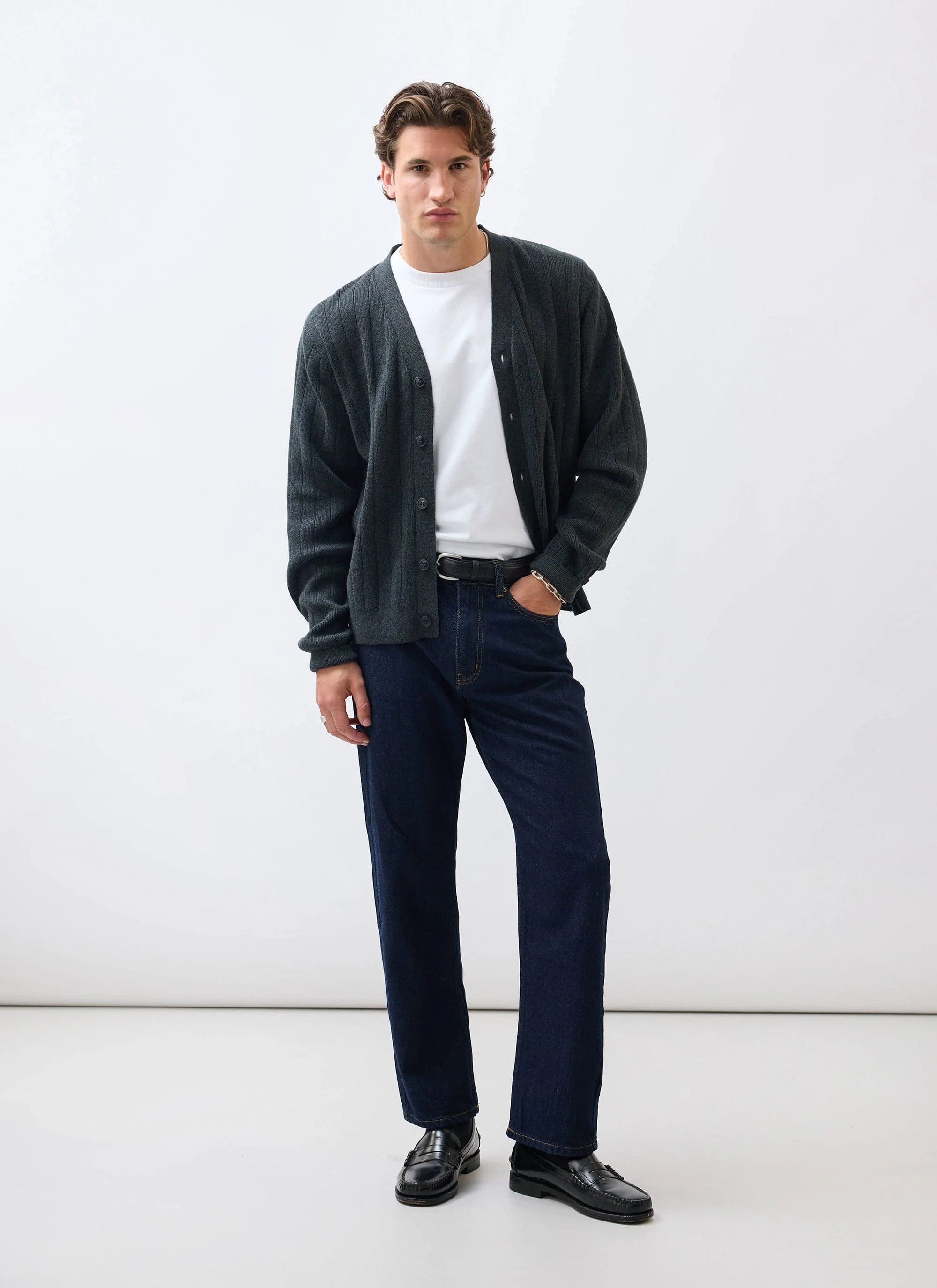 Editor Cardigan | Cotton | Grey - Image 7