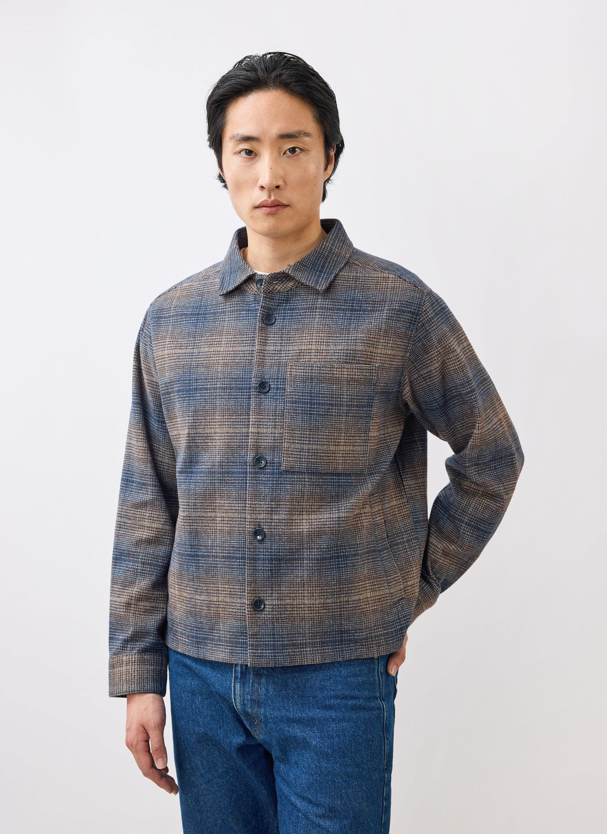 Luton Check Overshirt | Brown - Image 3