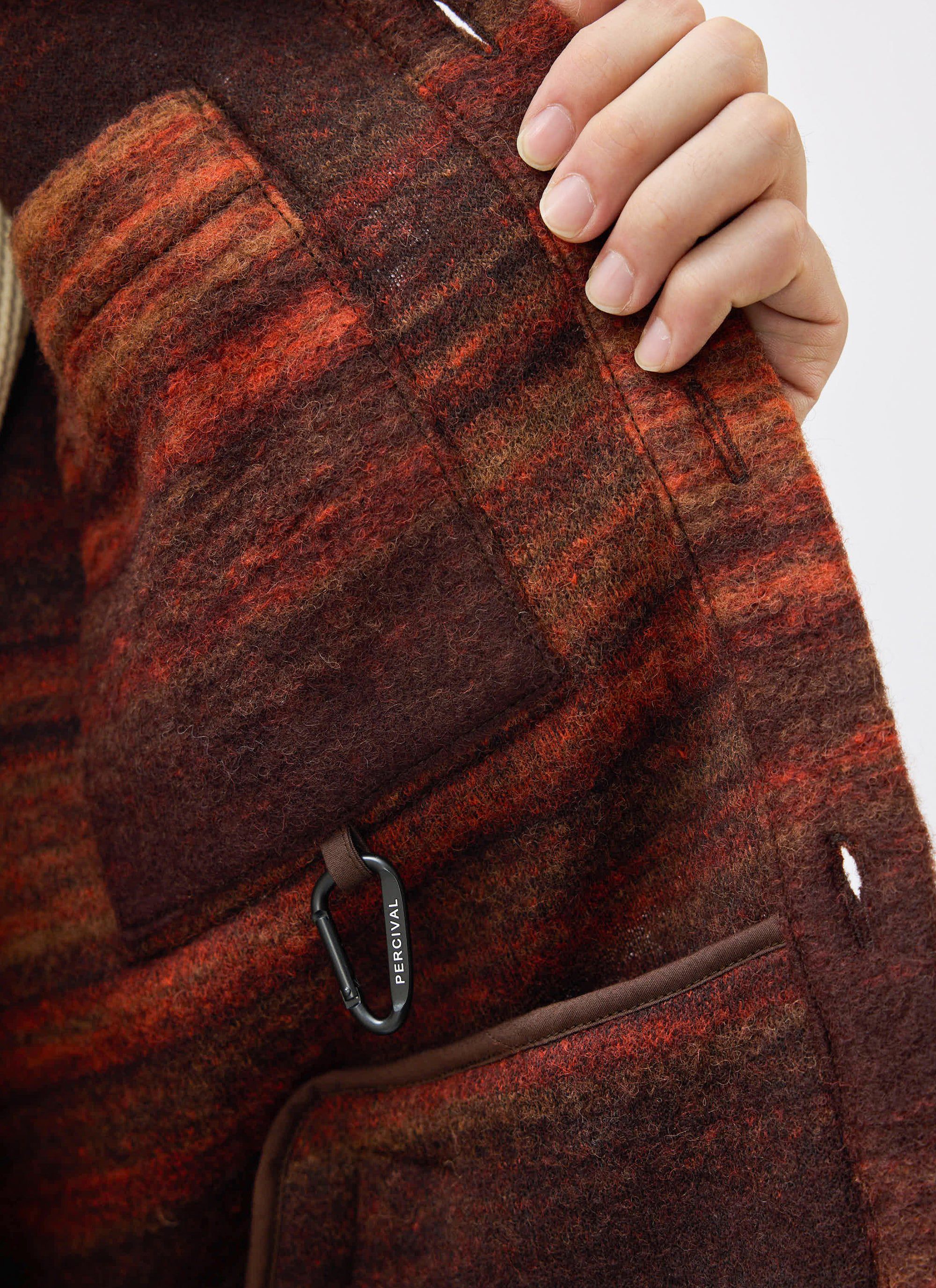 Mississippi Jacquard Overshirt | Boiled Wool | Multi - Image 4