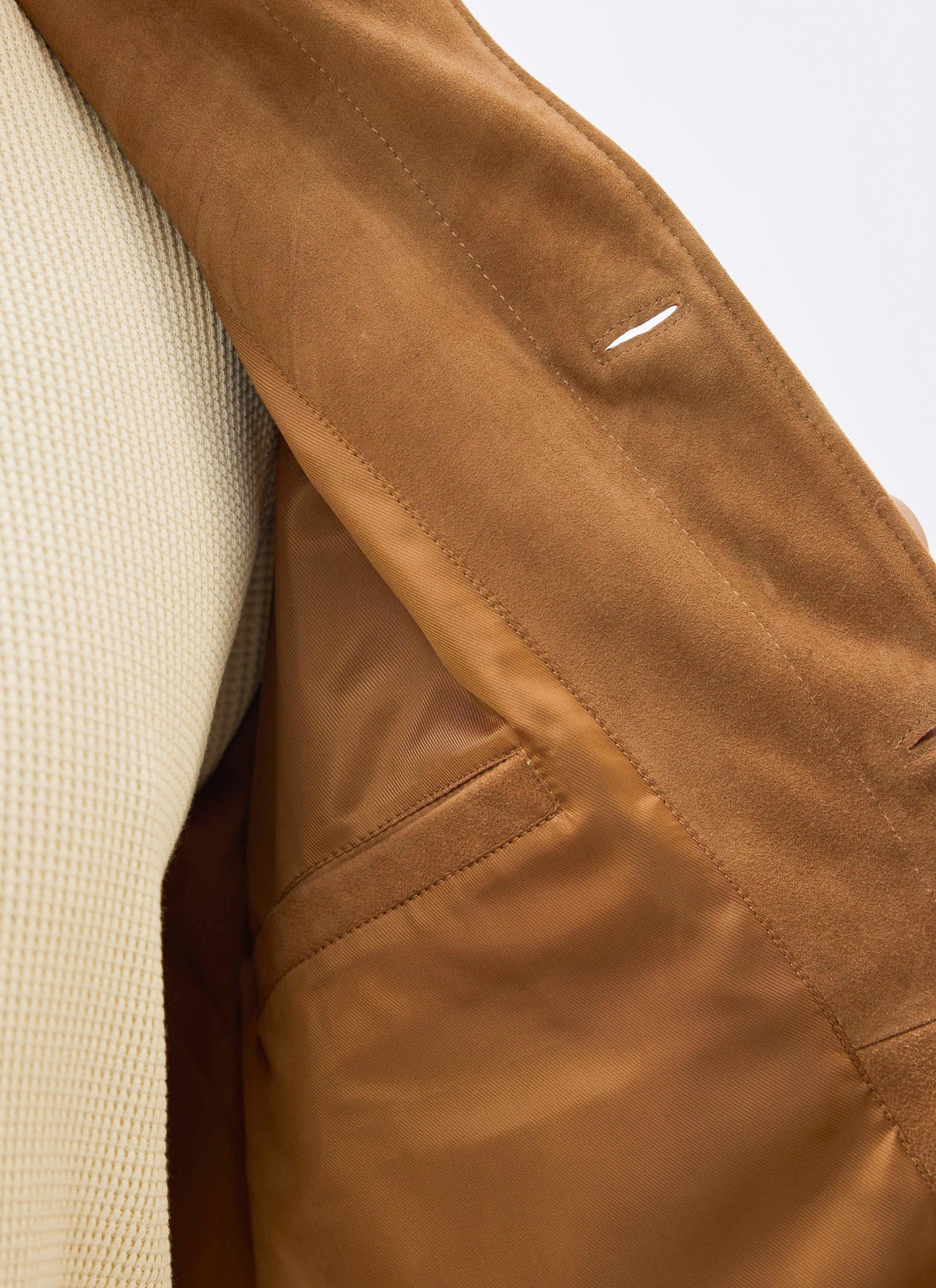Afterward Suede Chore Jacket | Tan - Image 8