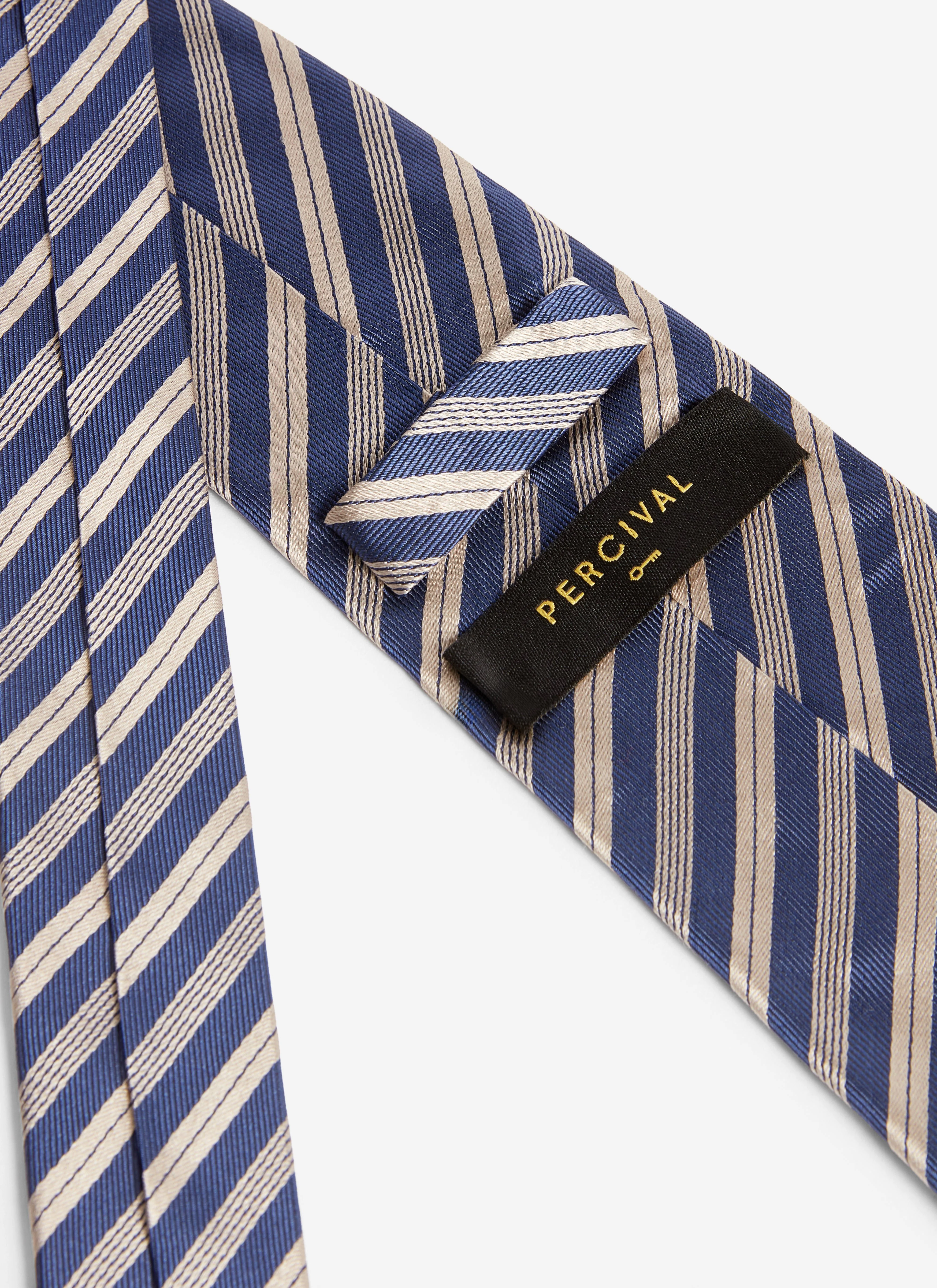 Micro Stripe Silk Tie | Burgundy - Image 3