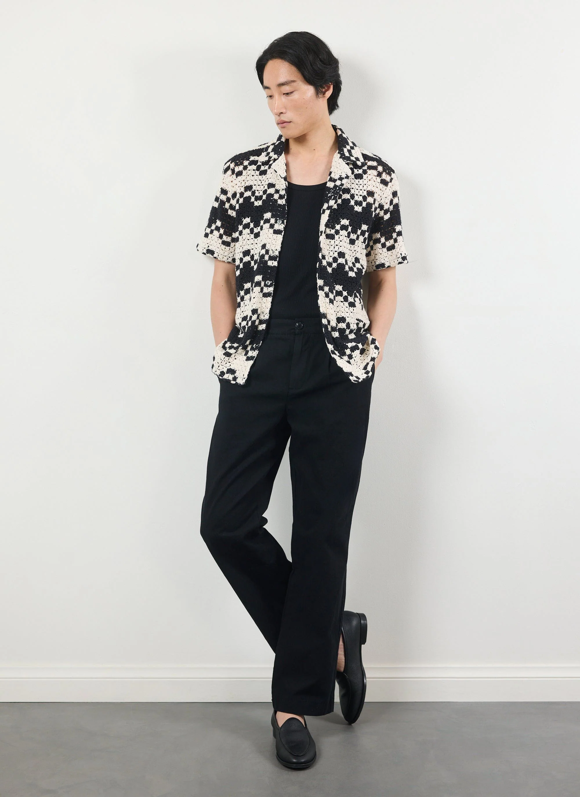 Naples Crochet Cuban Shirt | Cotton | Ecru - Image 5