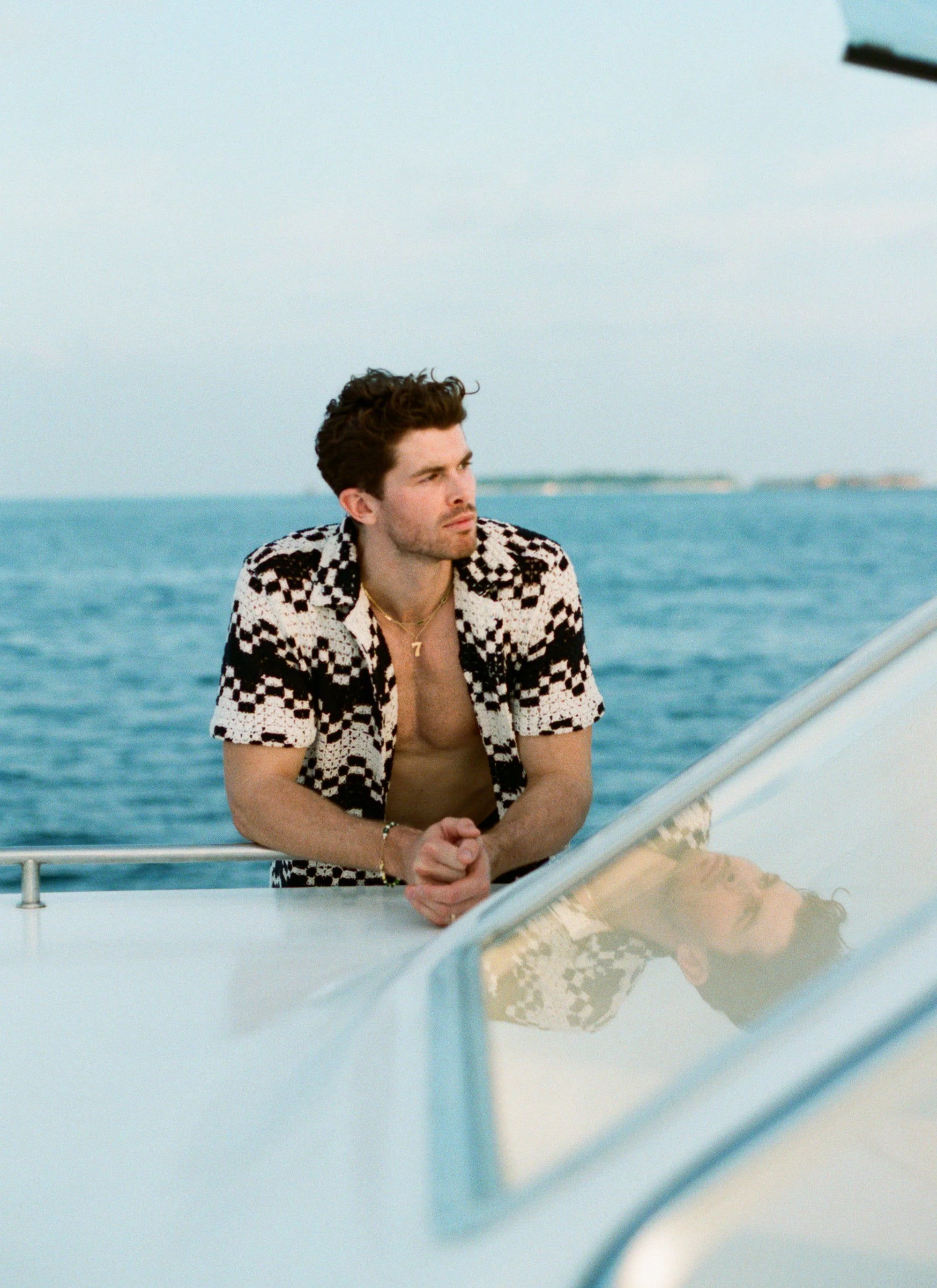 Naples Crochet Cuban Shirt | Cotton | Ecru - Image 7