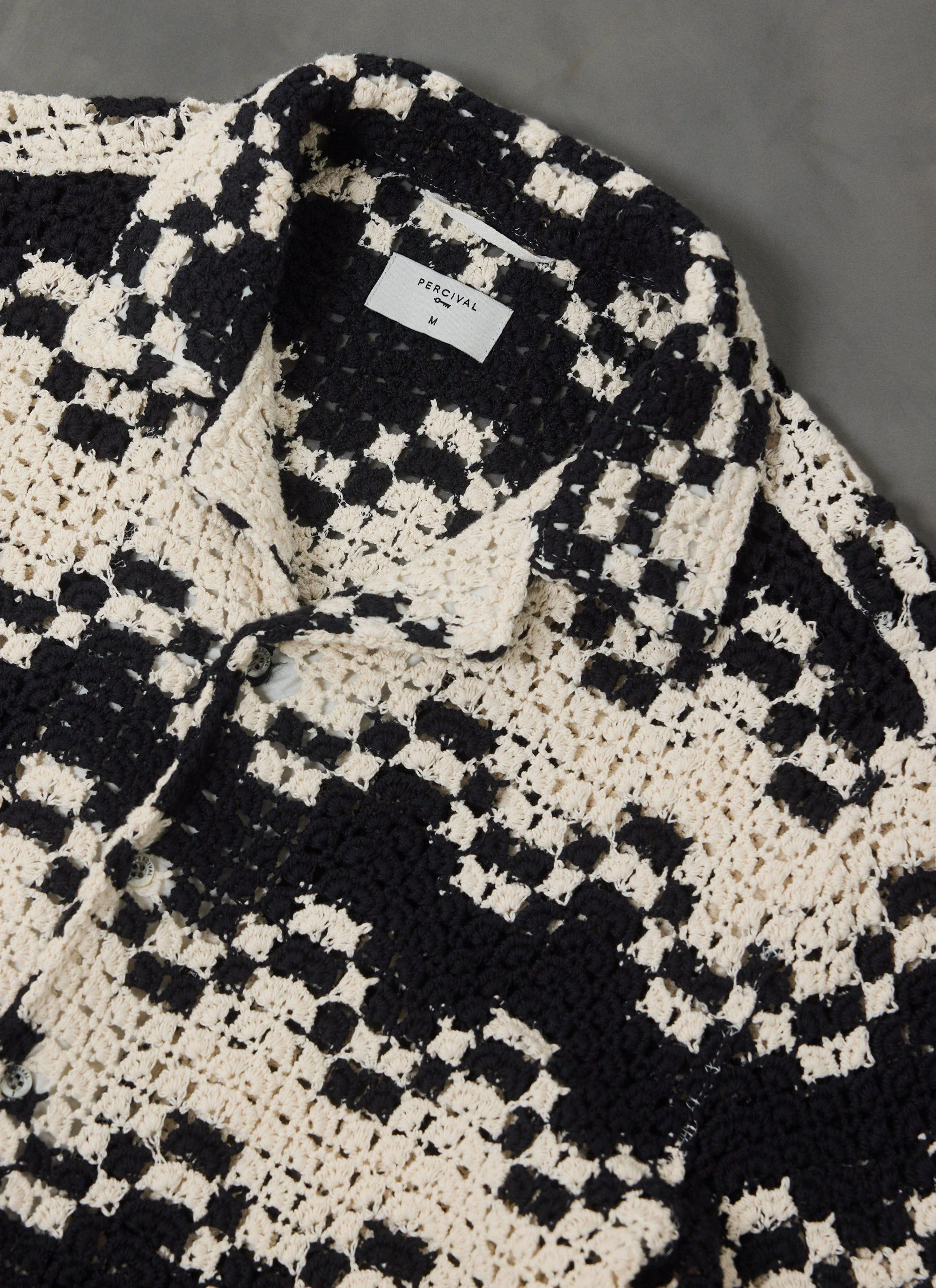 Naples Crochet Cuban Shirt | Cotton | Ecru - Image 9