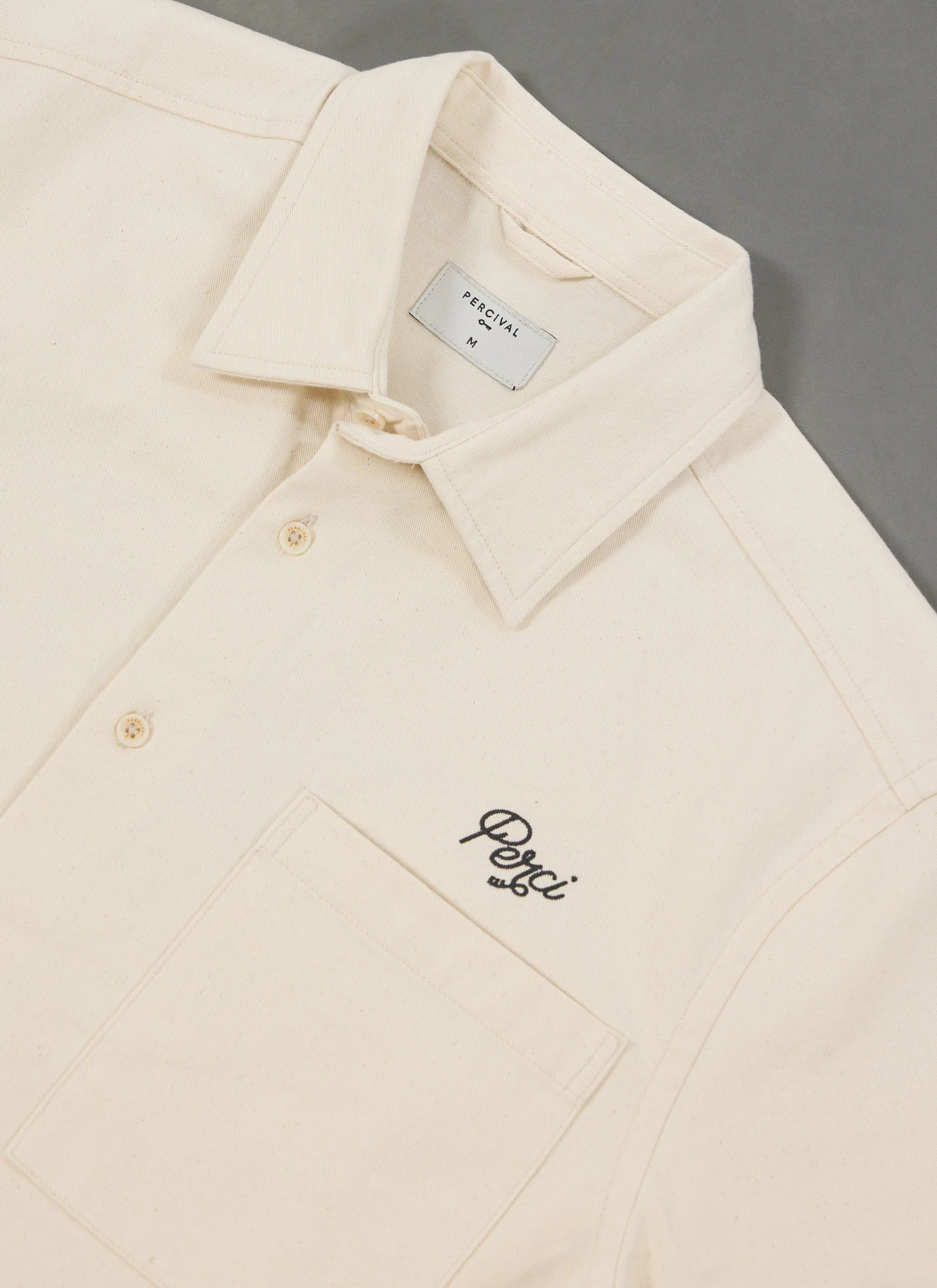 Olive Embroidered Cropped Shirt | White - Image 7