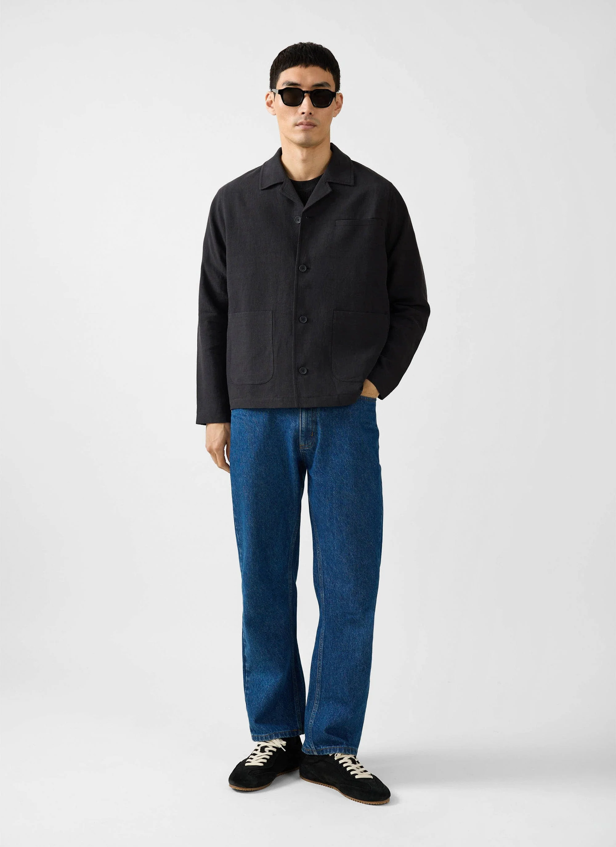 Overshirt | Linen | Black - Image 4