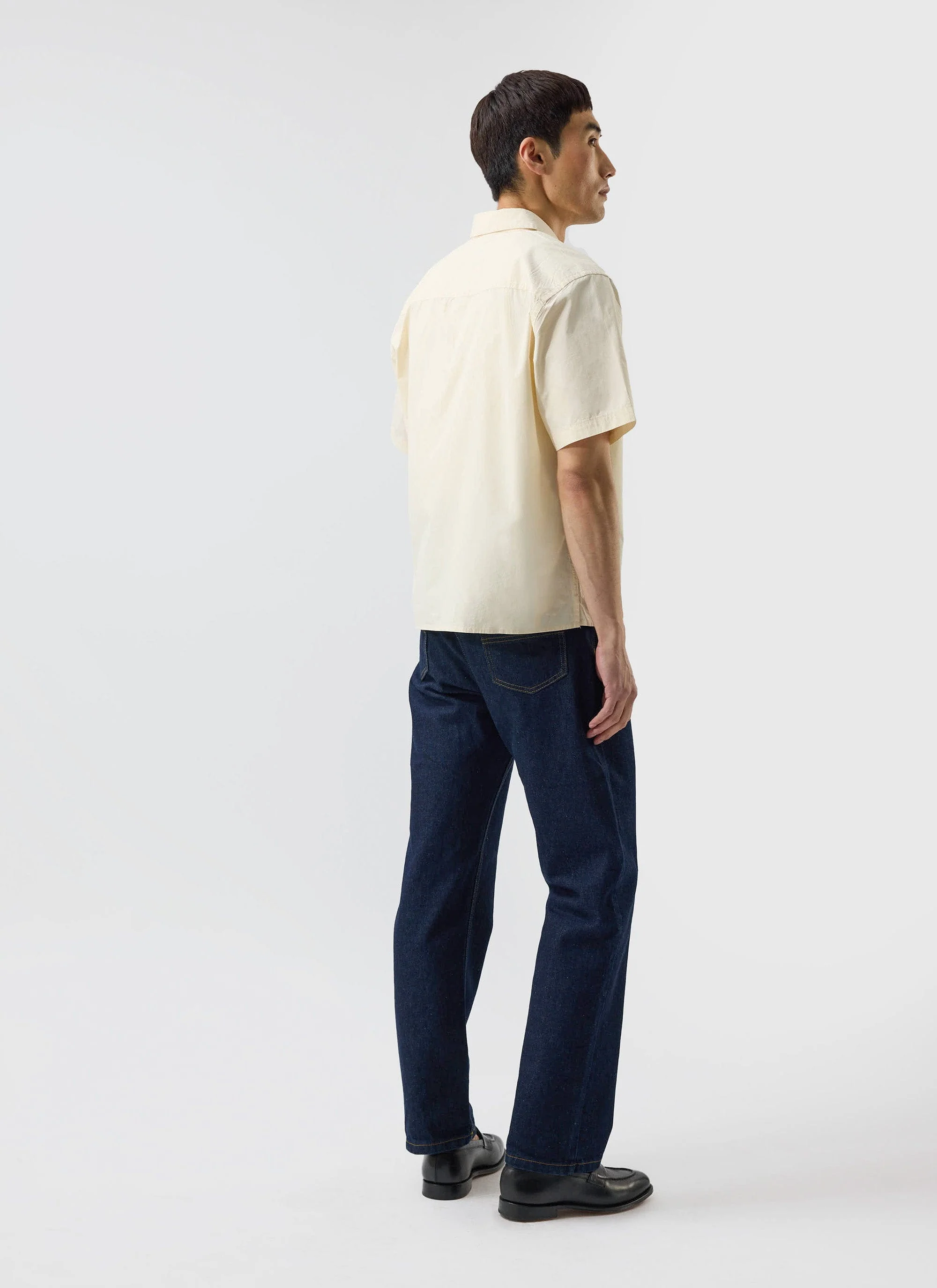 Boxy Cropped Clerk Shirt | Ecru - Image 6