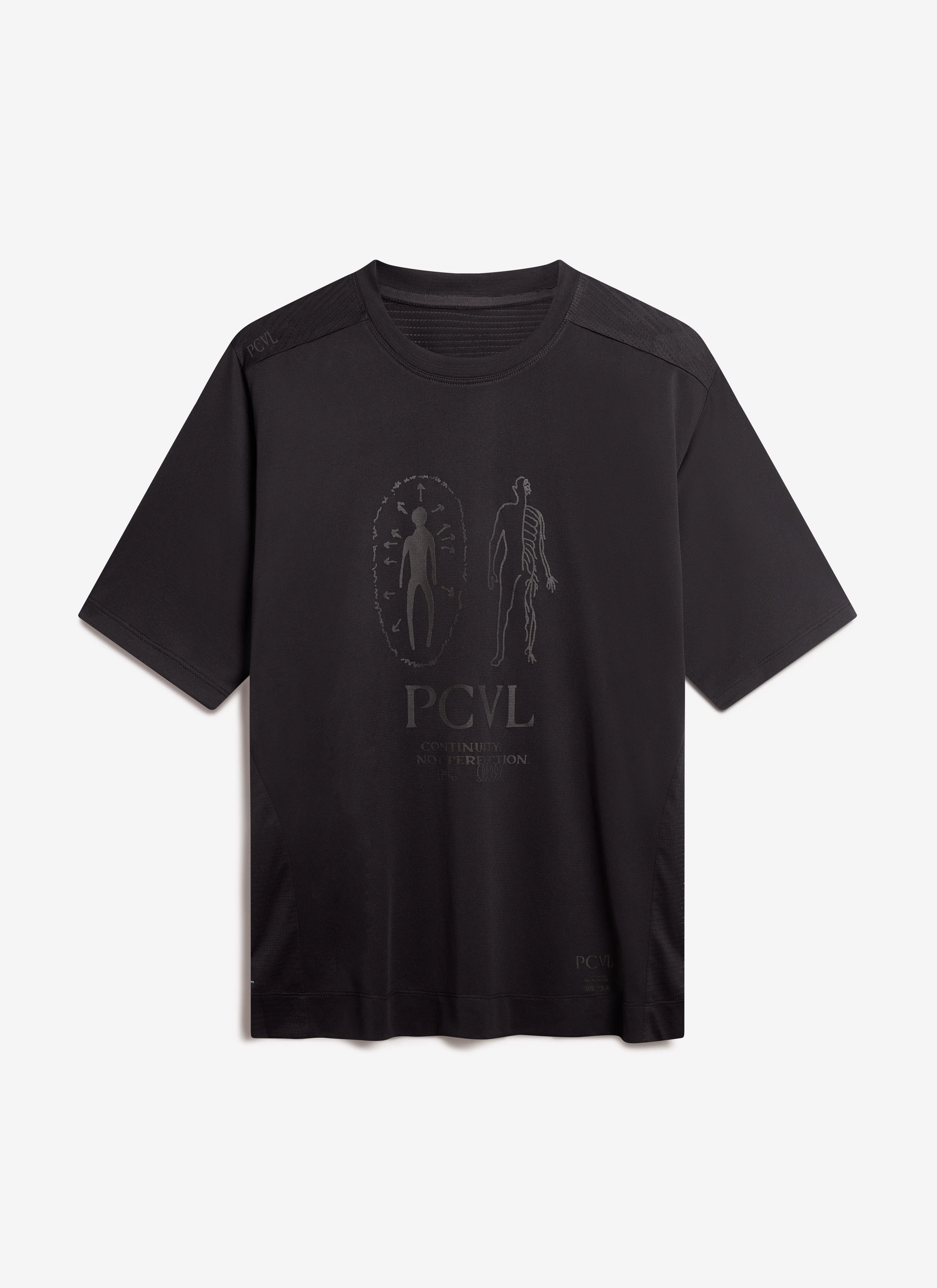 PCVL Printed Performance T Shirt | Black - Image 5