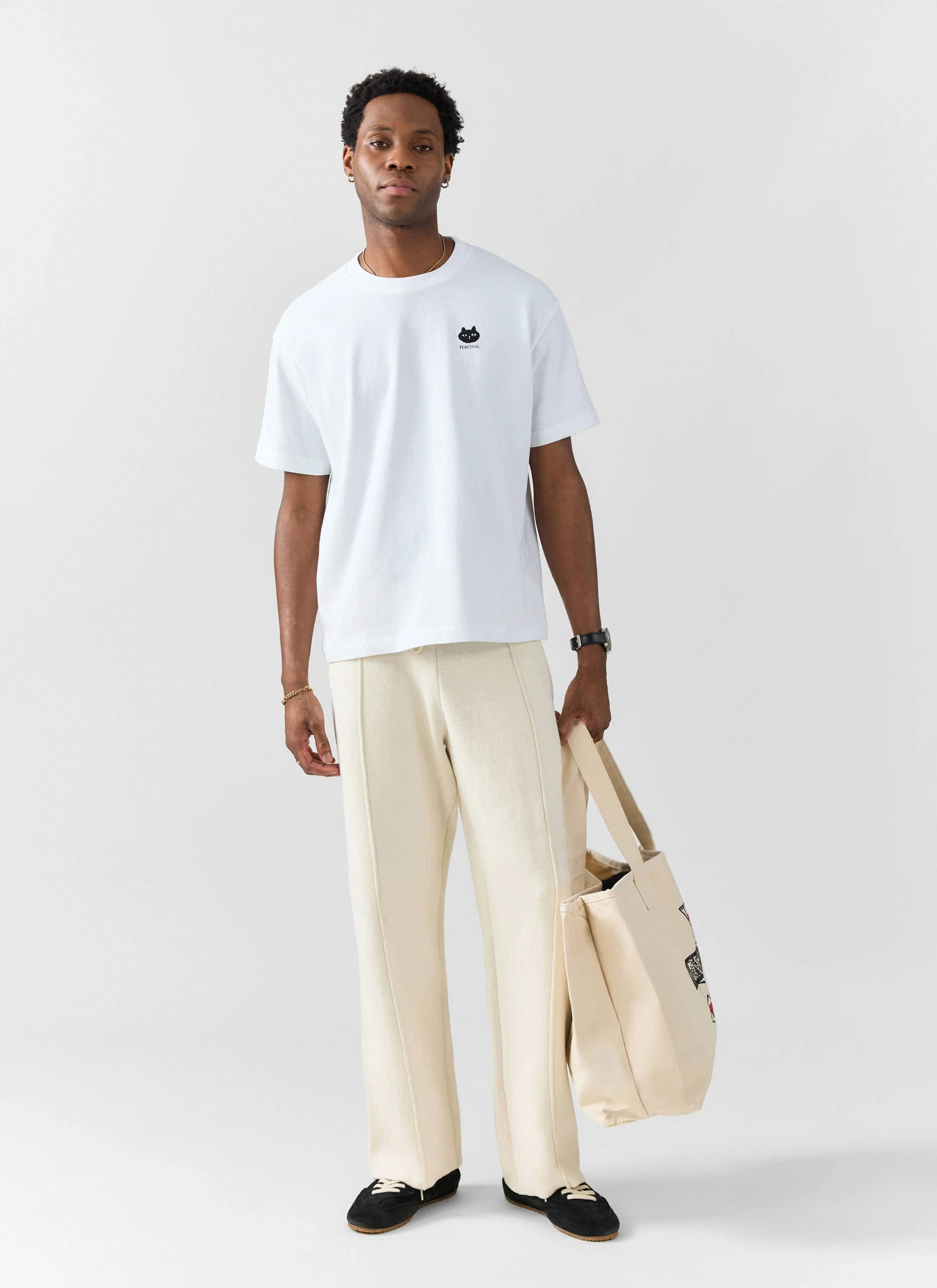 Perci Loaf Oversized T Shirt | Organic Cotton | White - Image 2
