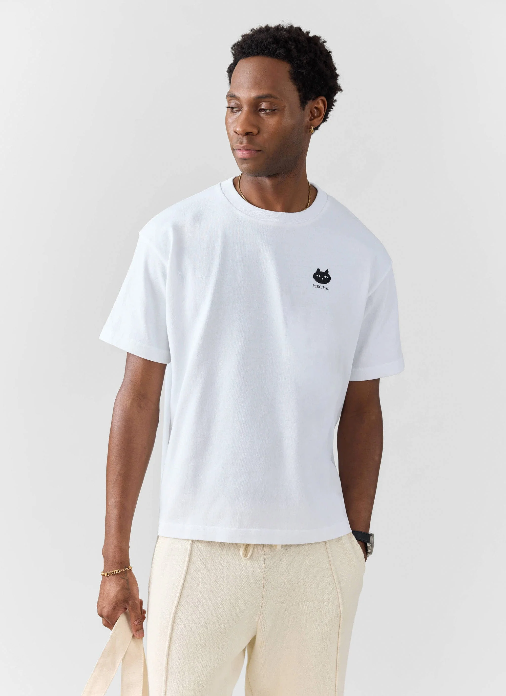 Perci Loaf Oversized T Shirt | Organic Cotton | White - Image 3