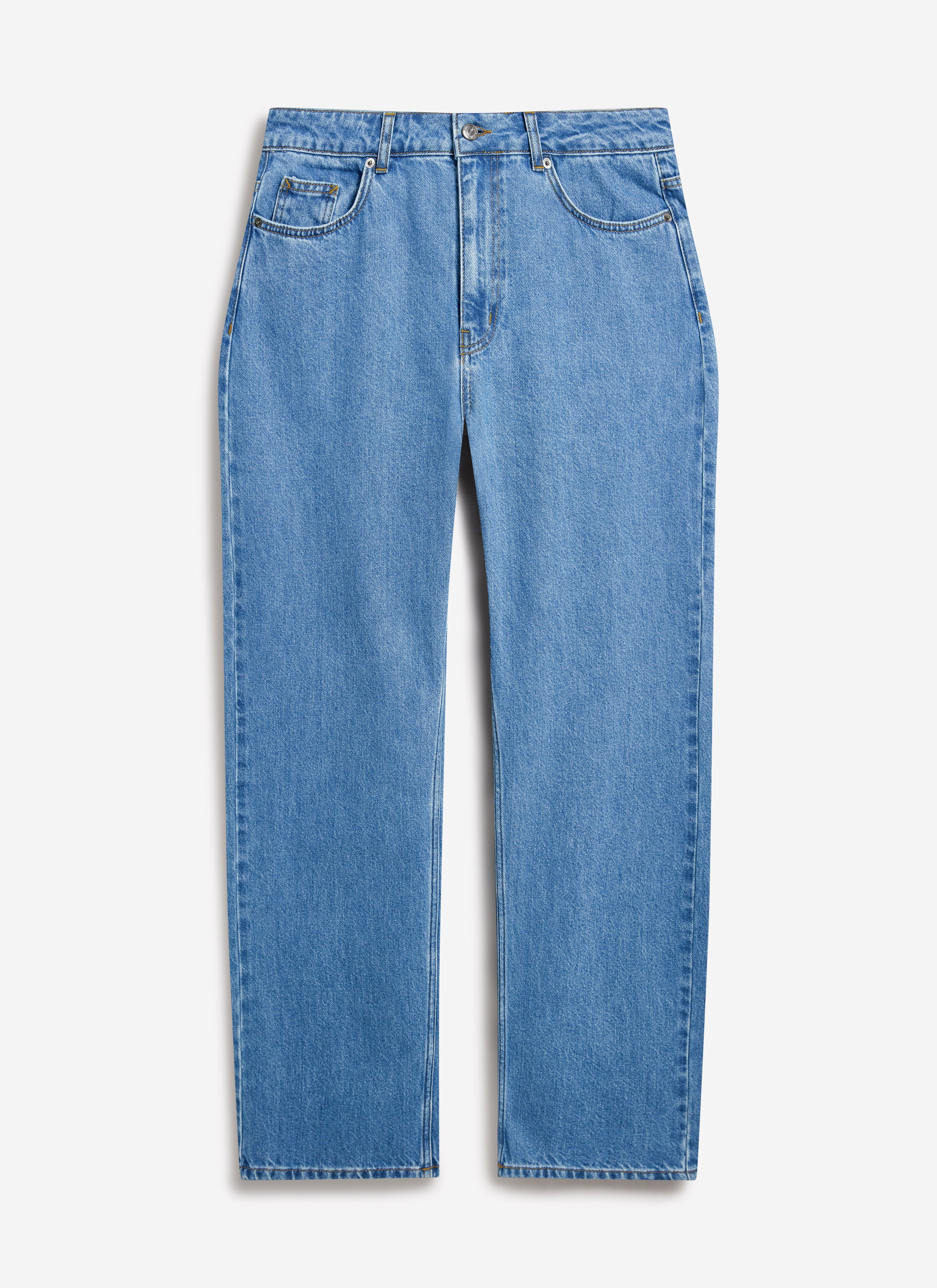 Wide Leg Denim Jeans | Light Wash Blue - Image 6