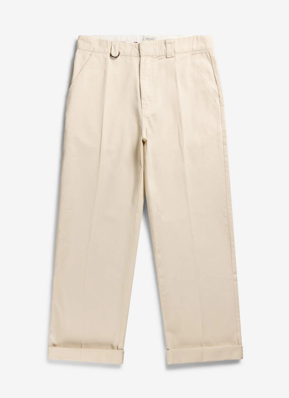 Stay Press Trousers | Cotton Twill Canvas | Ecru - Image 4