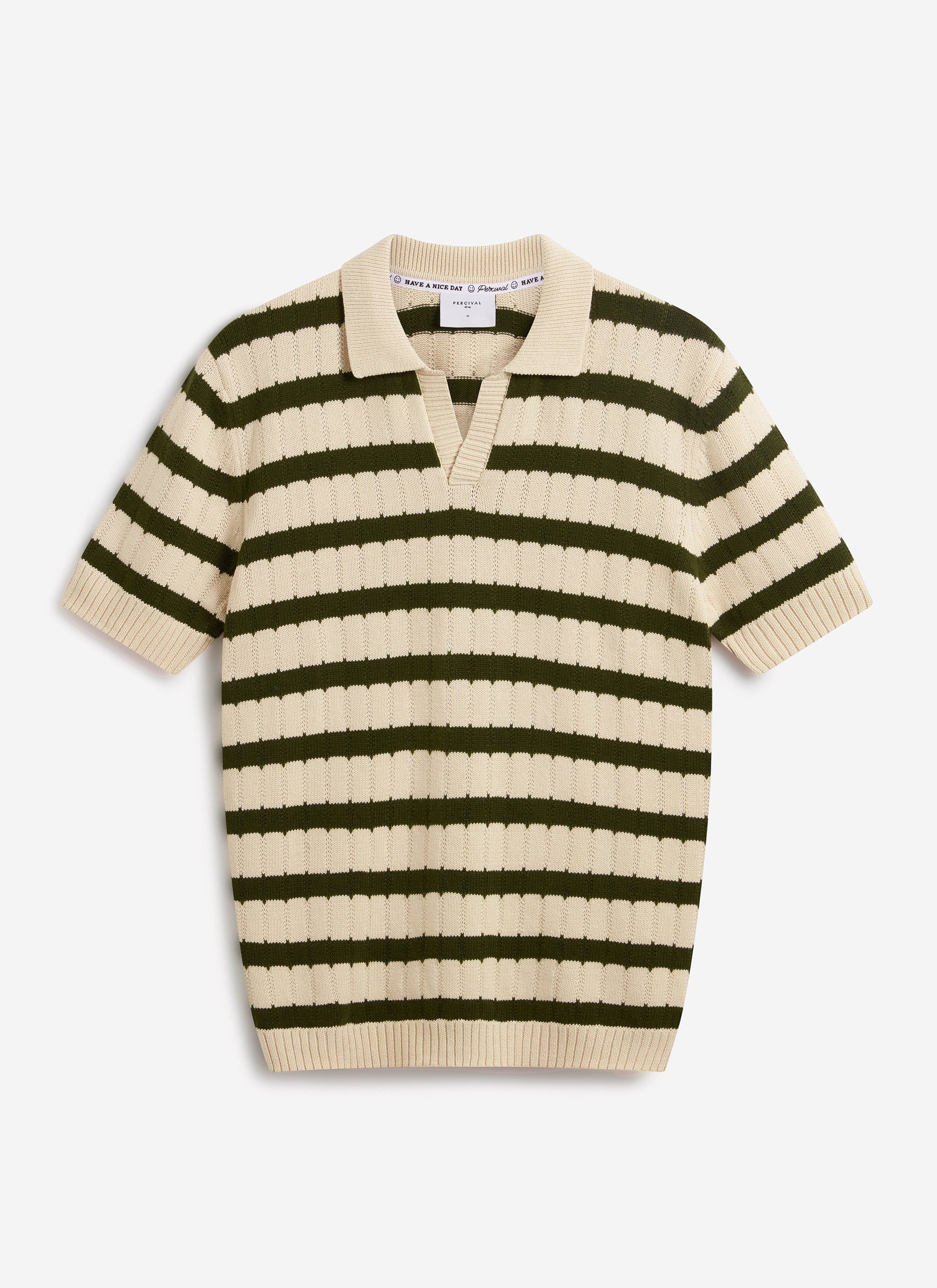 Stine Knitted Polo | Cotton | Ecru - Image 6