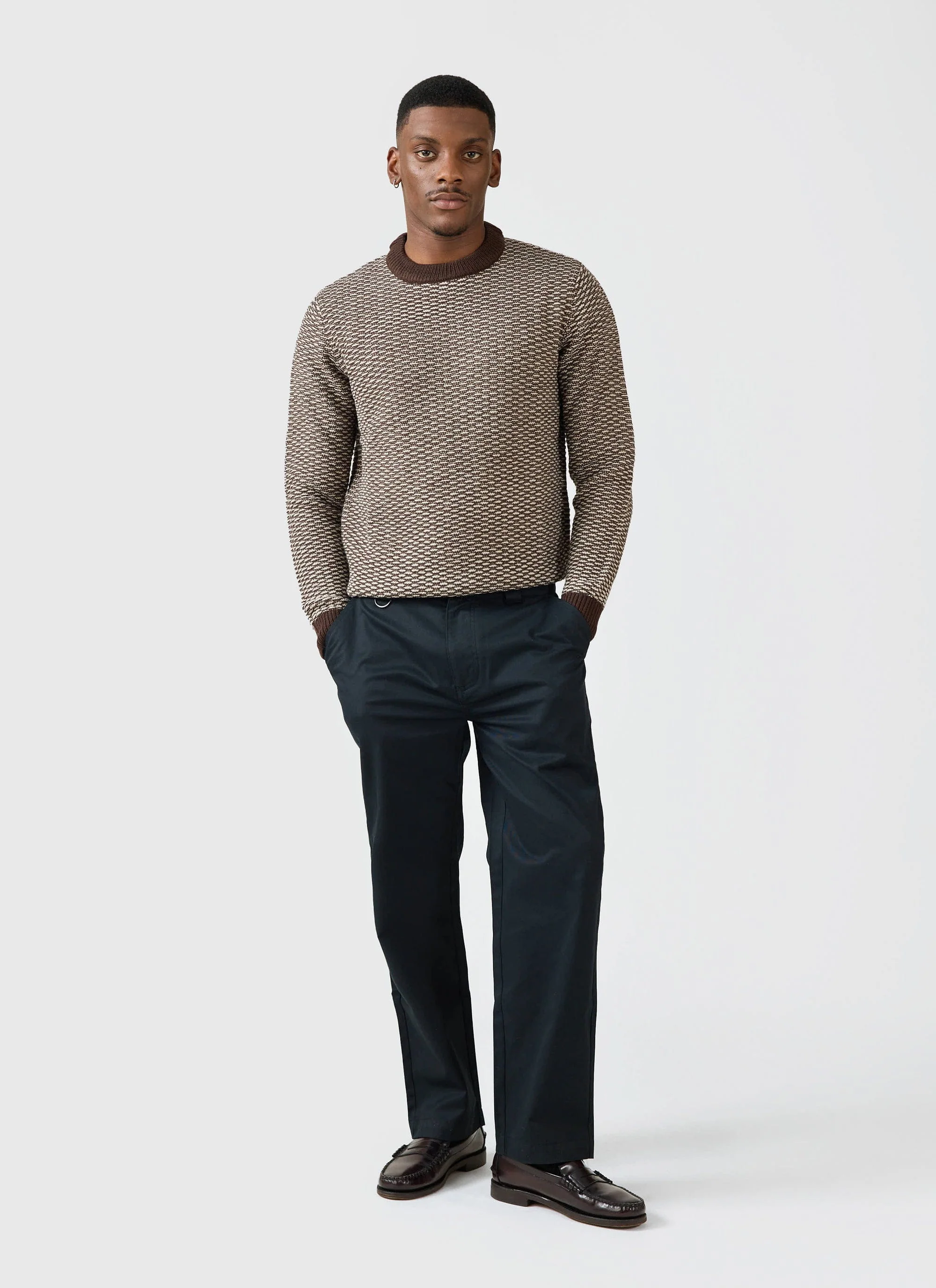 Straight Leg Trouser | Twill | Black - Image 4