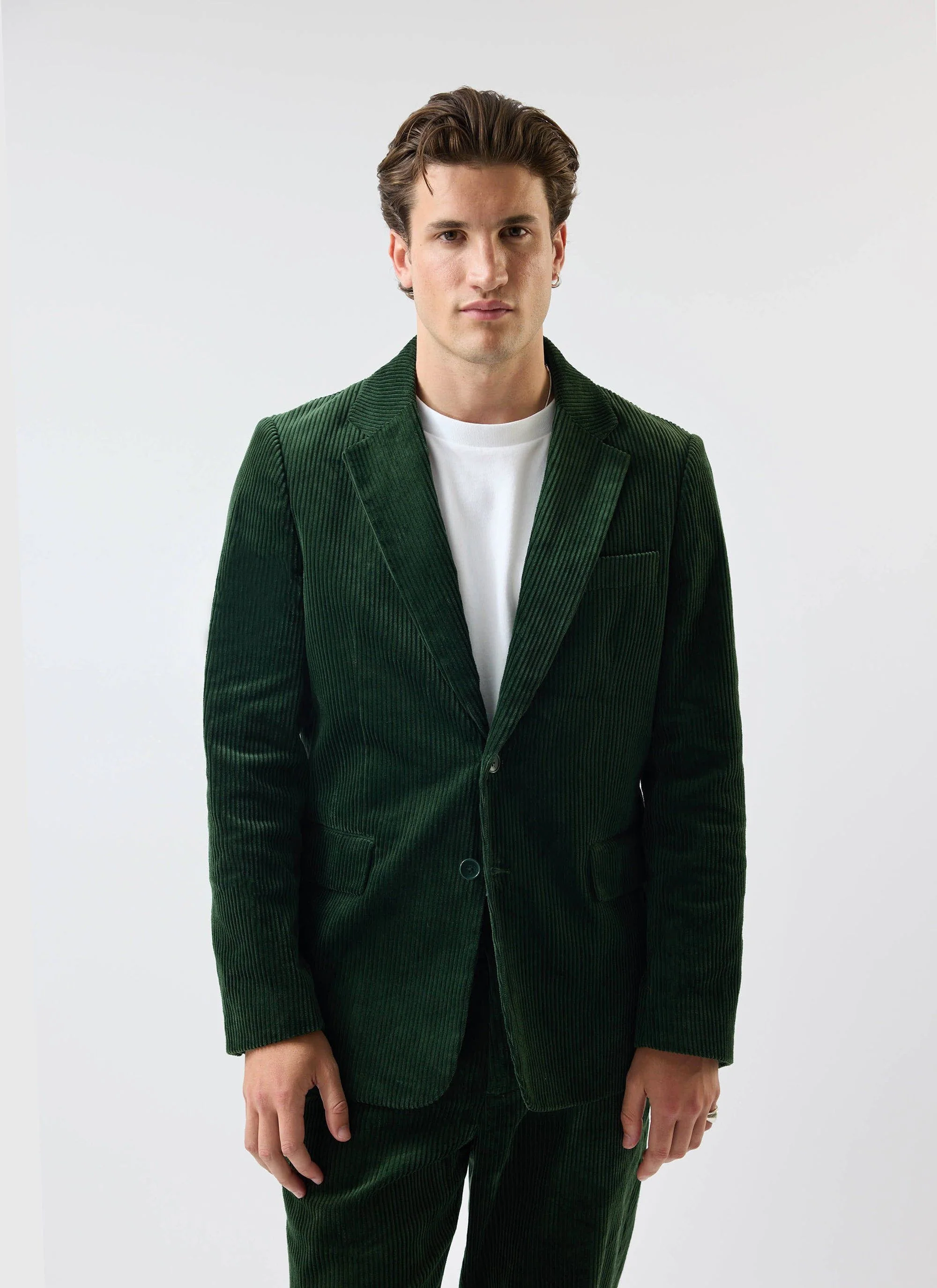 Tailored Blazer | Chunky Cord | Forest - Image 5
