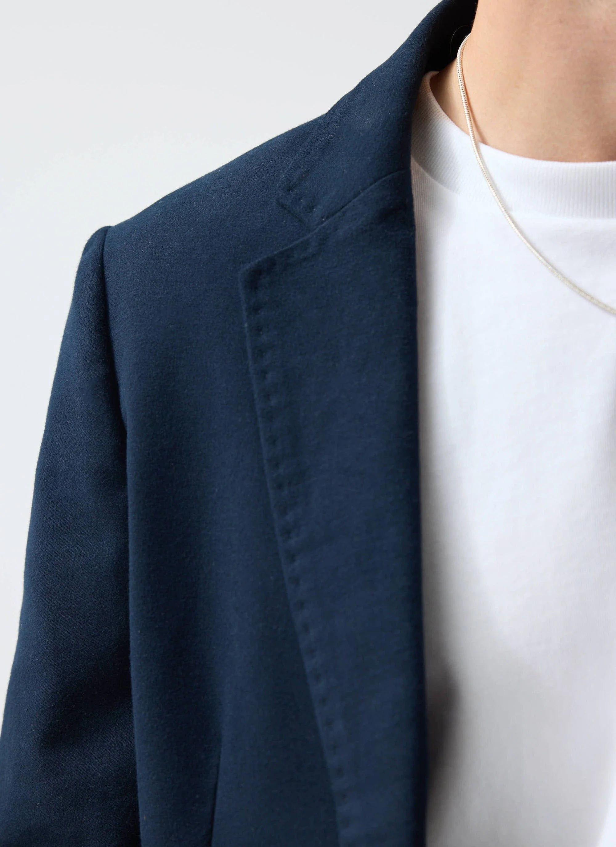 Tailored Moleskin Blazer | Navy - Image 6