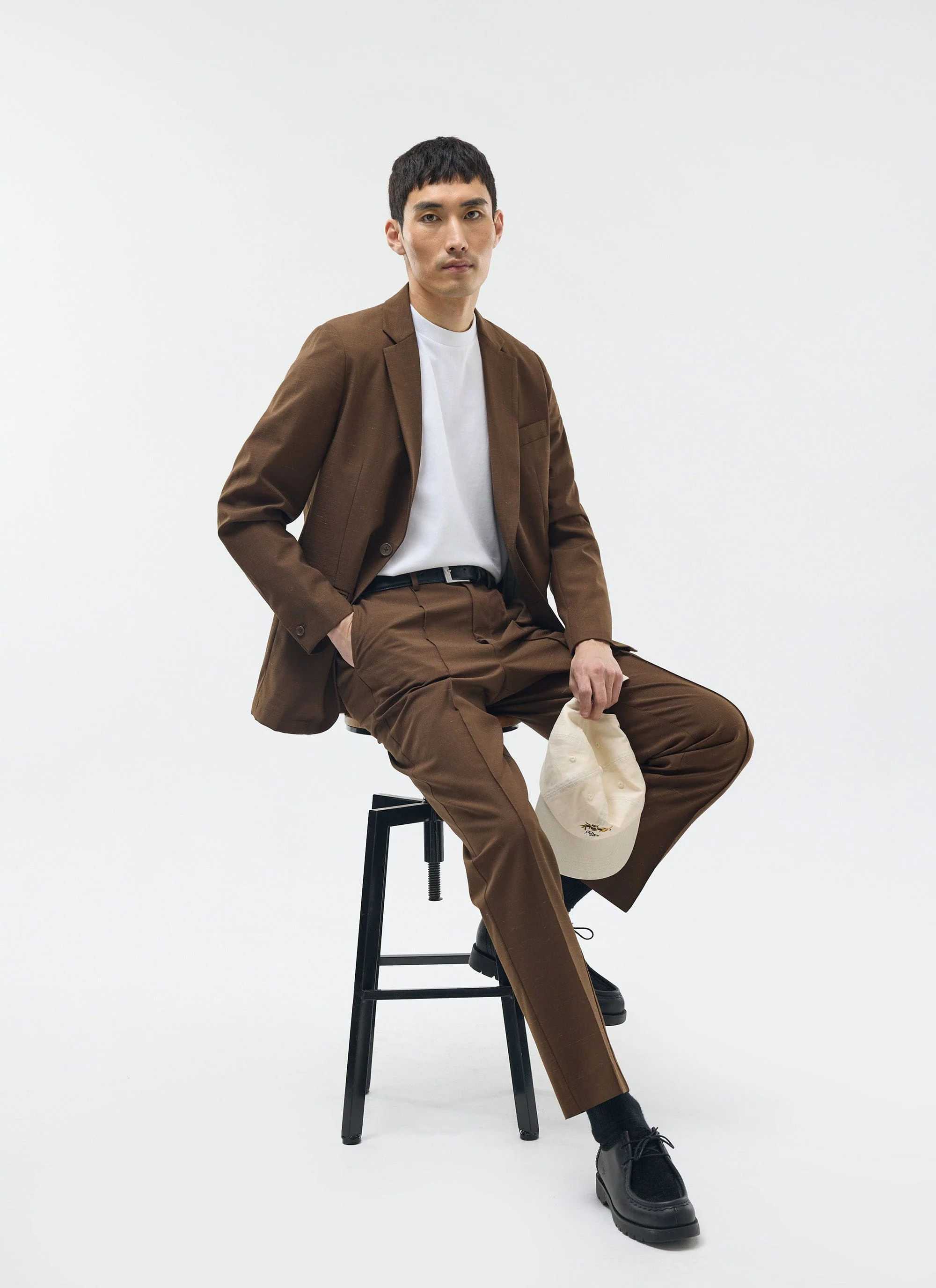 Trentino Tailored Trousers | Brown - Image 3