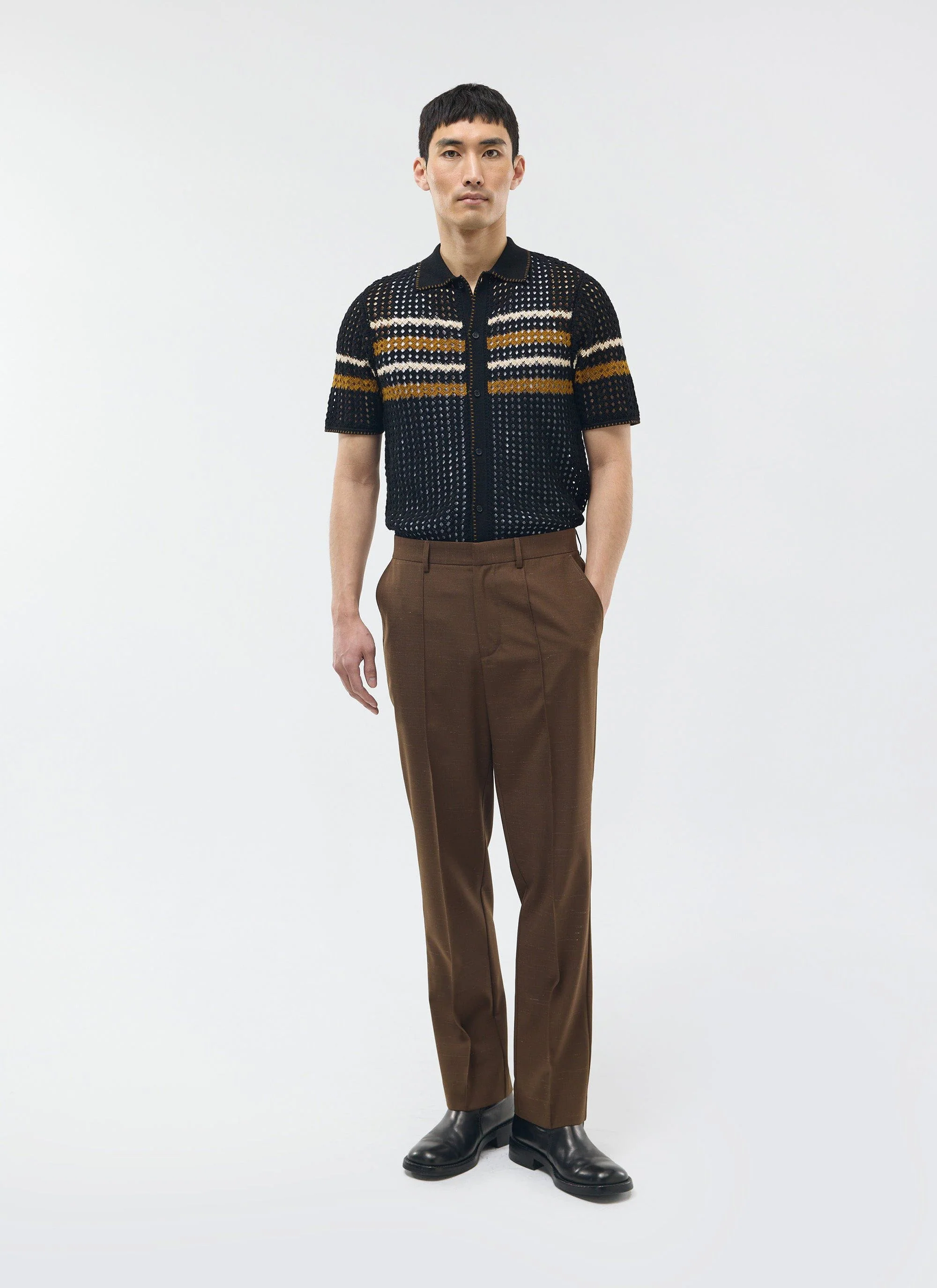 Trentino Tailored Trousers | Brown - Image 6