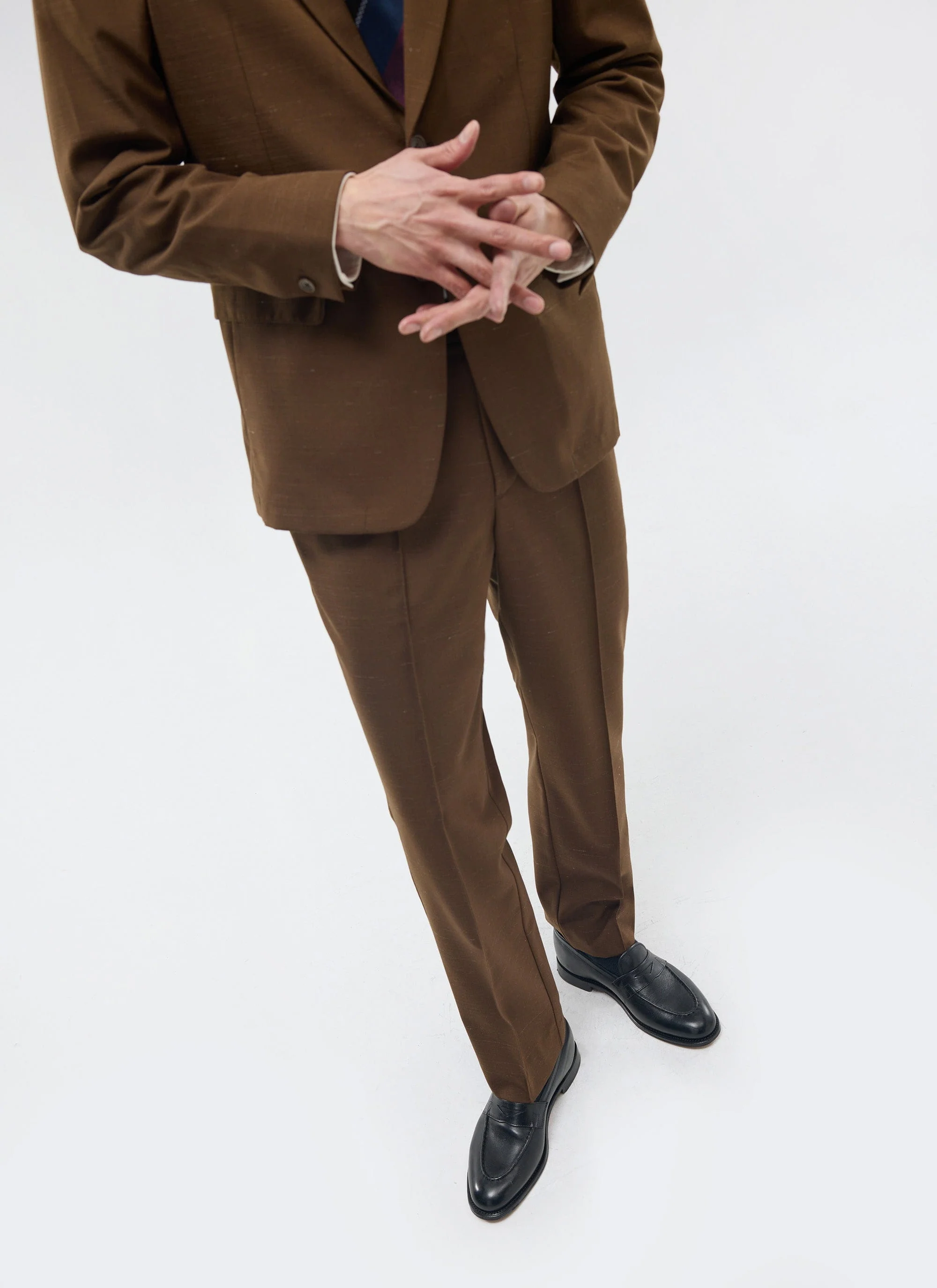 Trentino Tailored Trousers | Brown - Image 8
