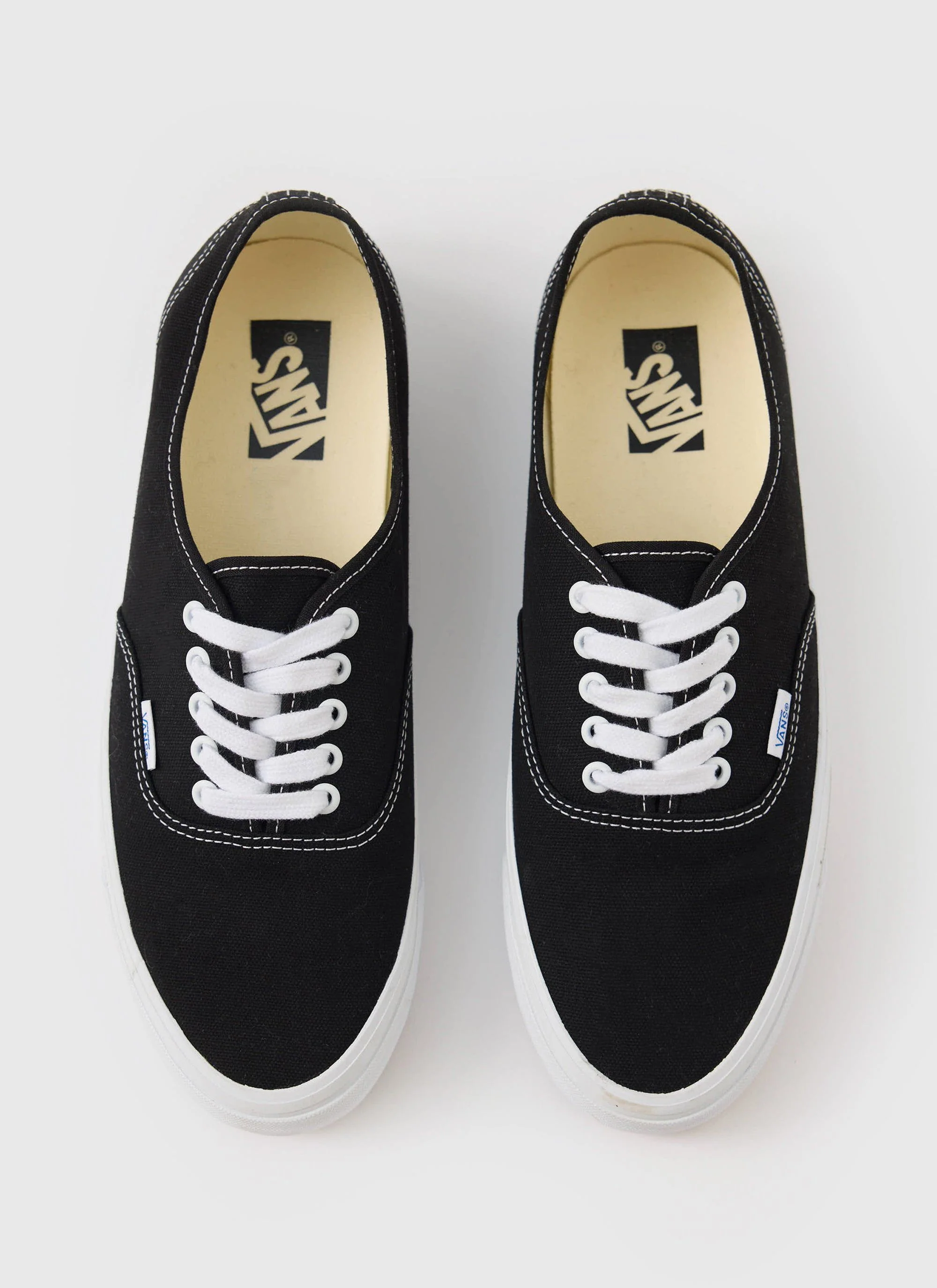 Vans | Premium Authentic 44 Shoes | Black with White - Image 3
